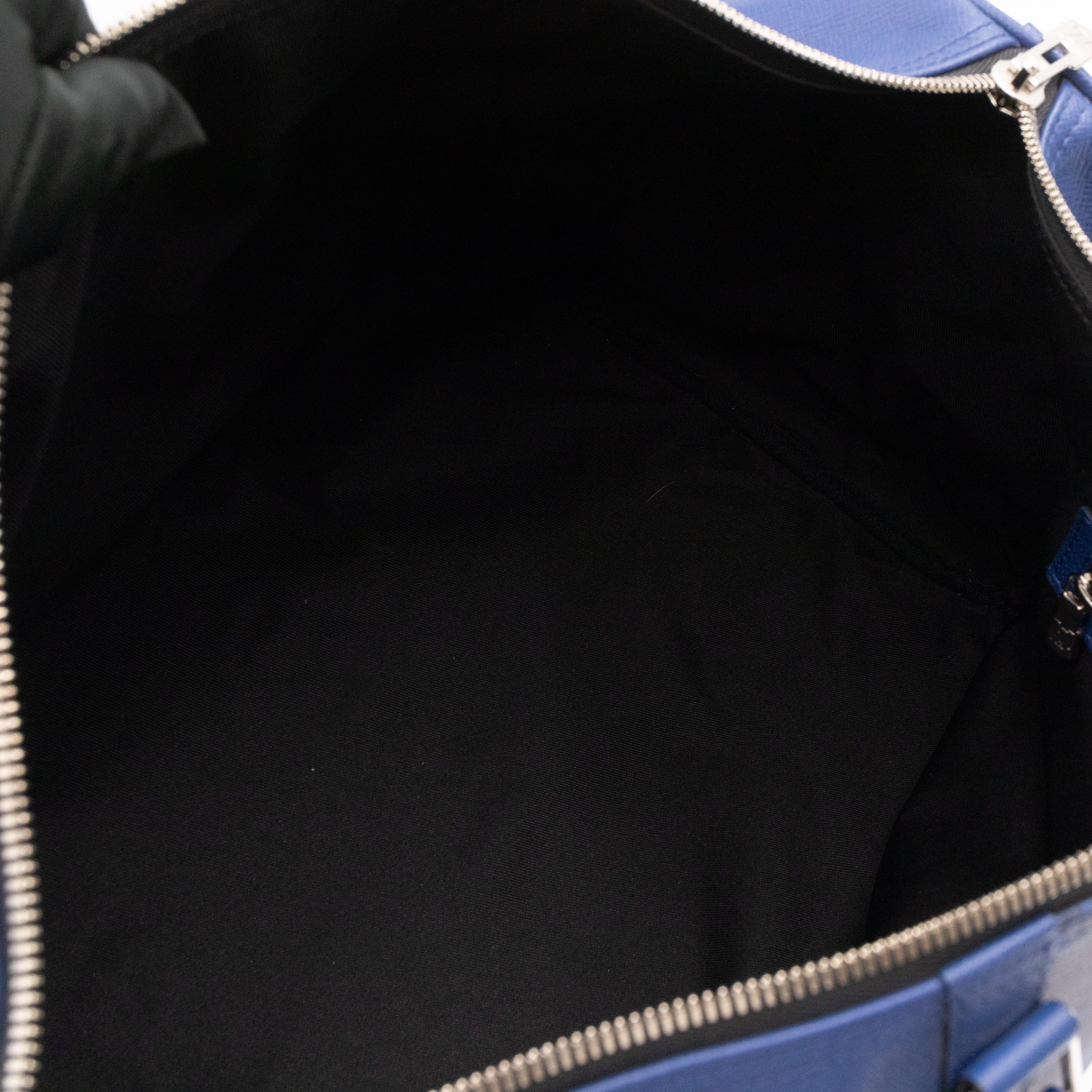 Keepall 50 Bandouliere Pacific Blue Taigarama Leather