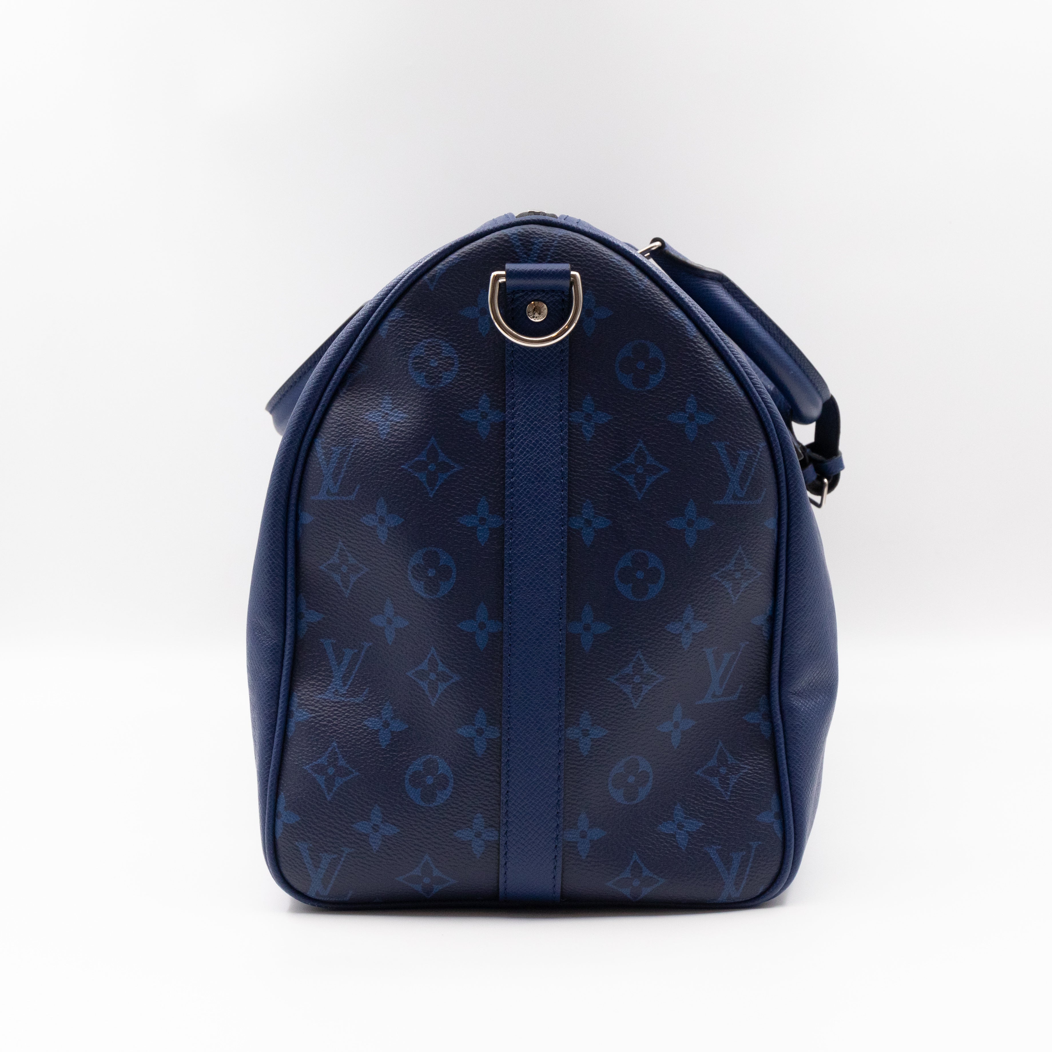 Keepall 50 Bandouliere Pacific Blue Taigarama Leather