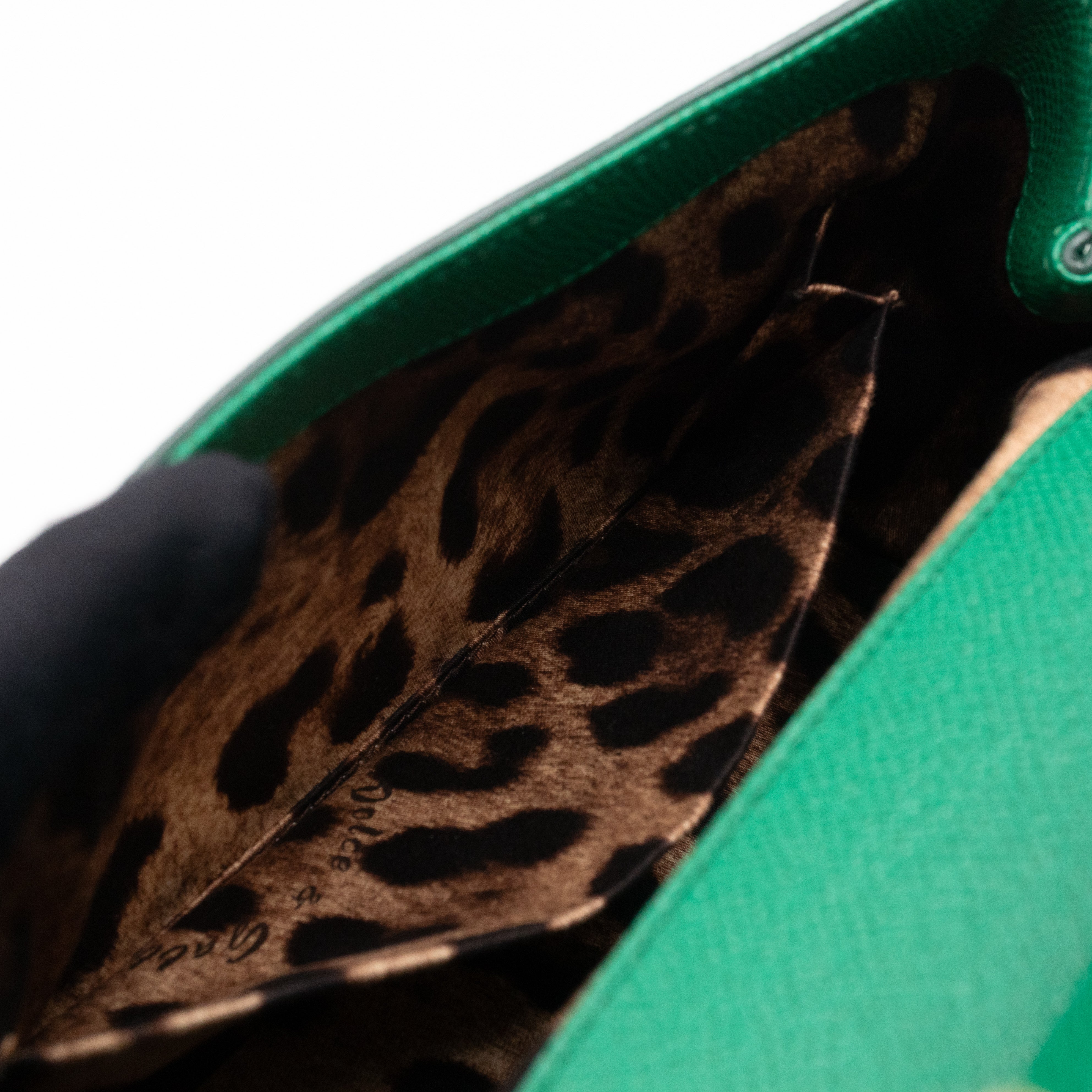 Sicily Mini Green Dauphine Leather