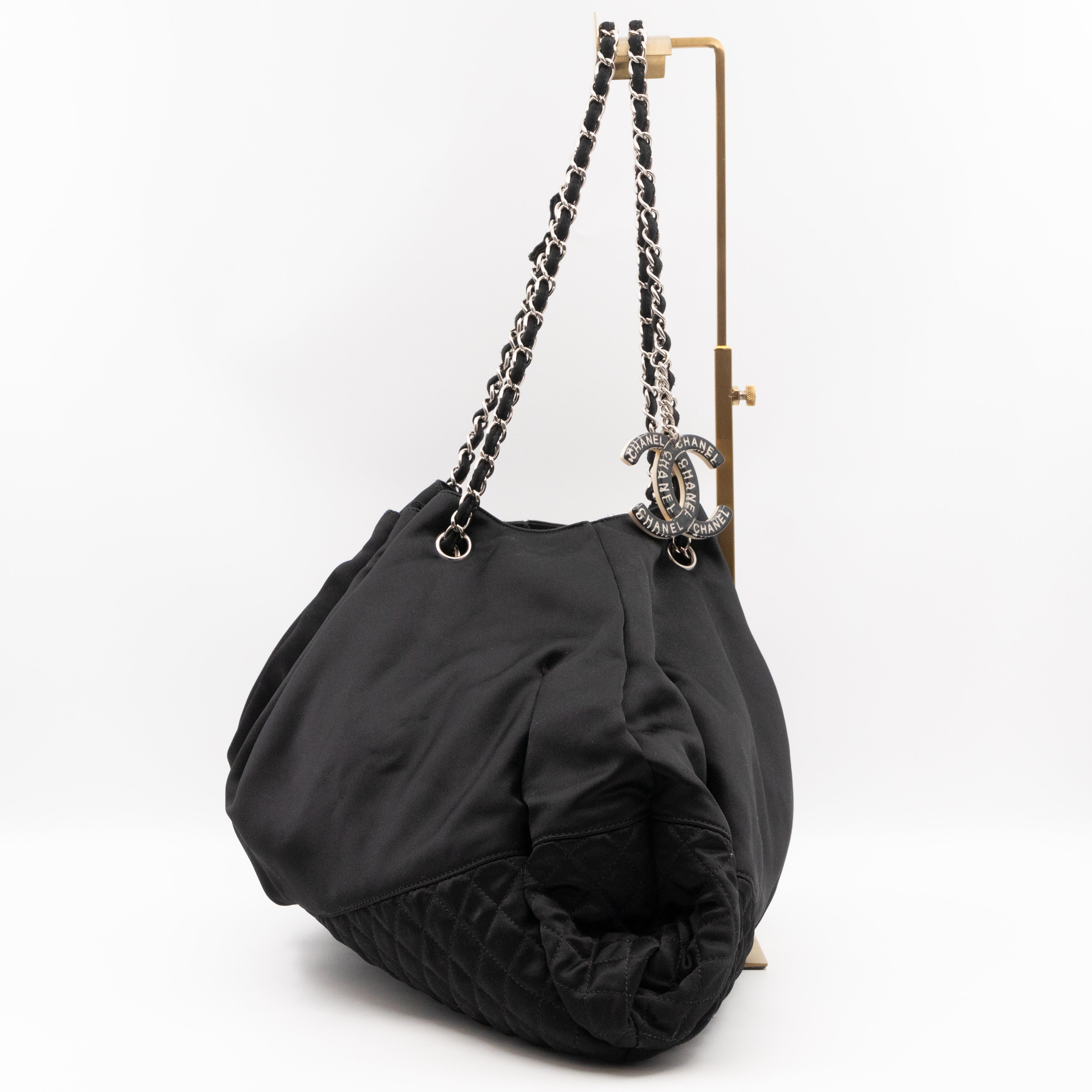 Melrose Cabas Black Satin