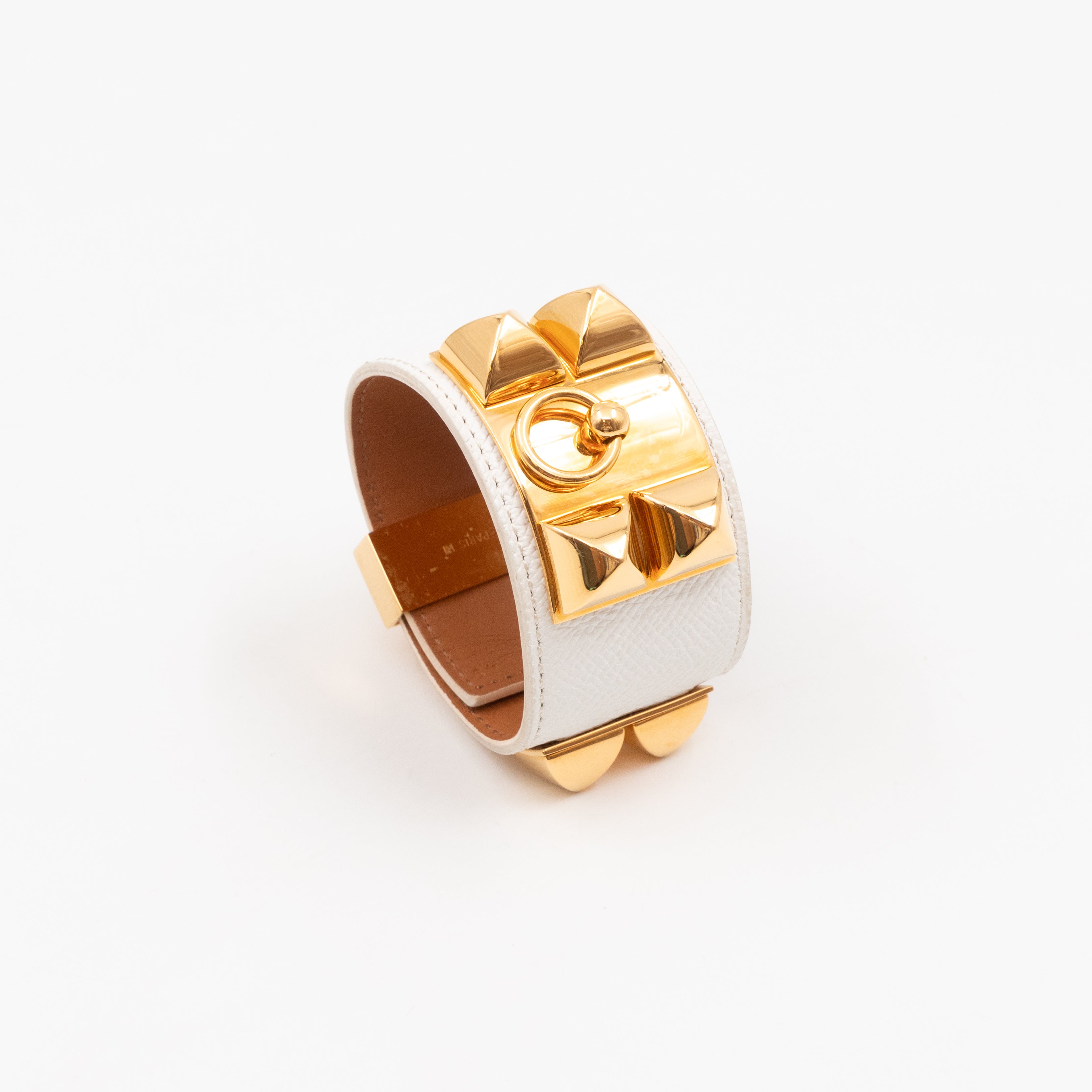 Collier de Chien Bracelet White & Gold