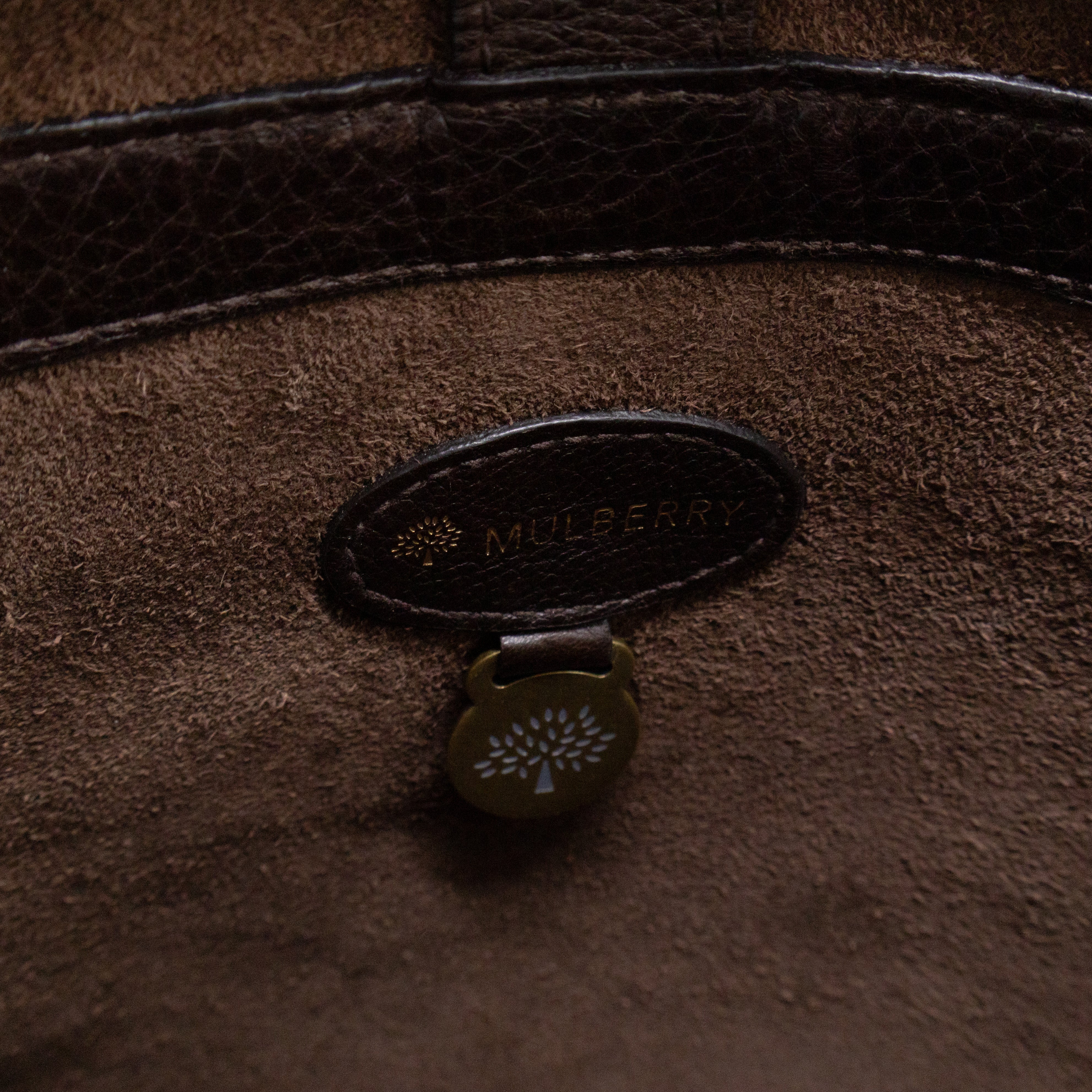 Vintage Crossbody Flap Bag Brown Leather