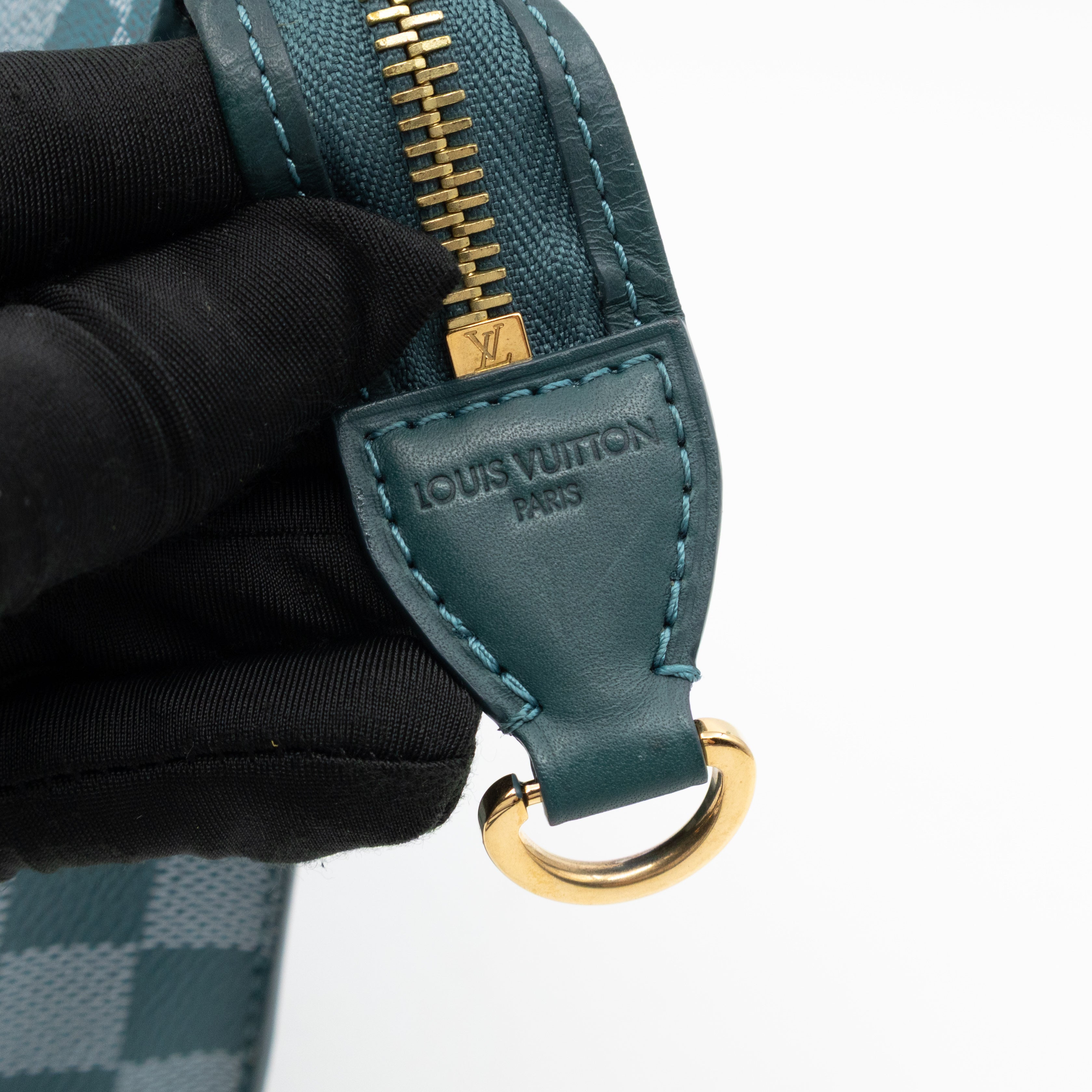 Modul Shoulder Bag Damier Couleurs Cyan