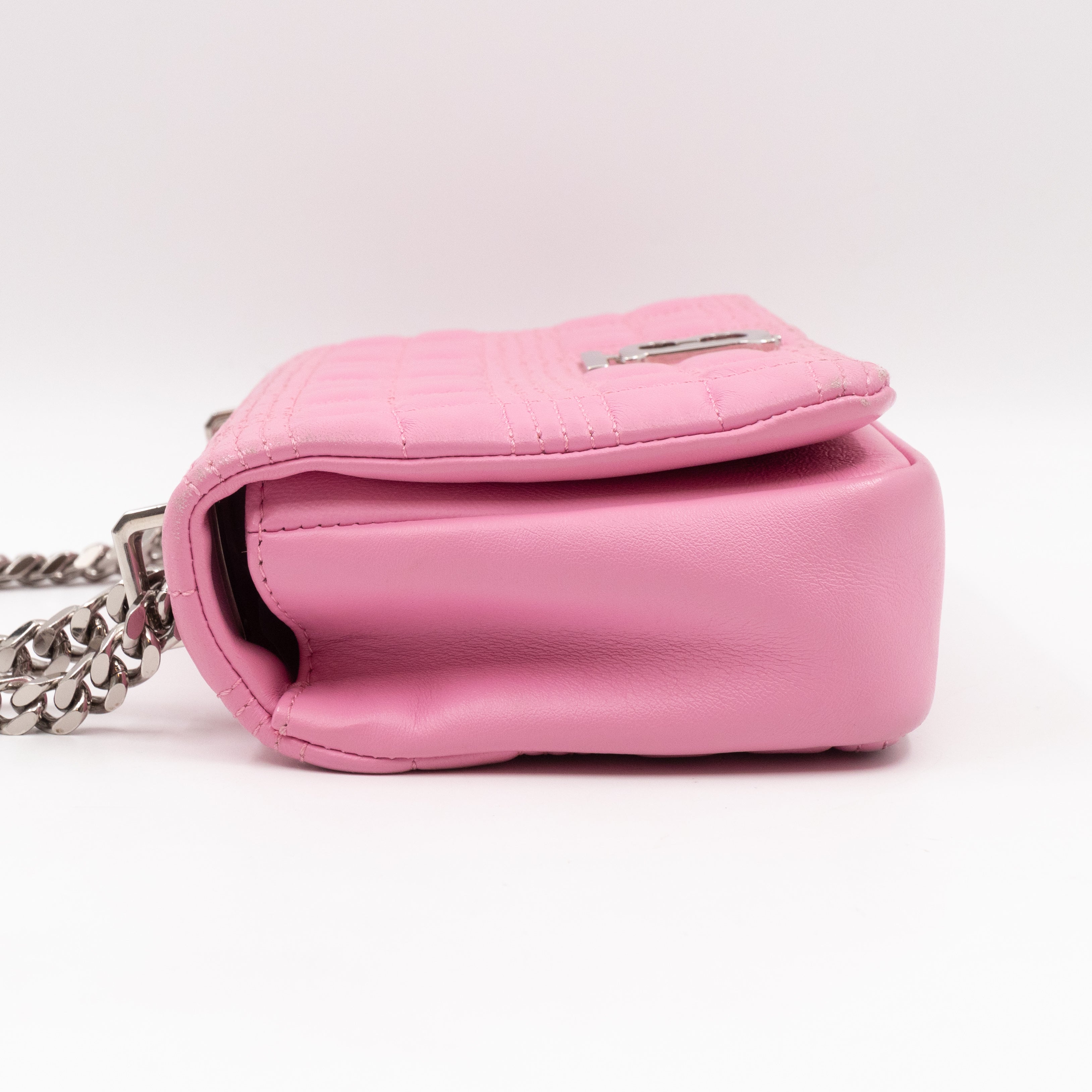 Small Quilted Lola Bag Light Pink Leather