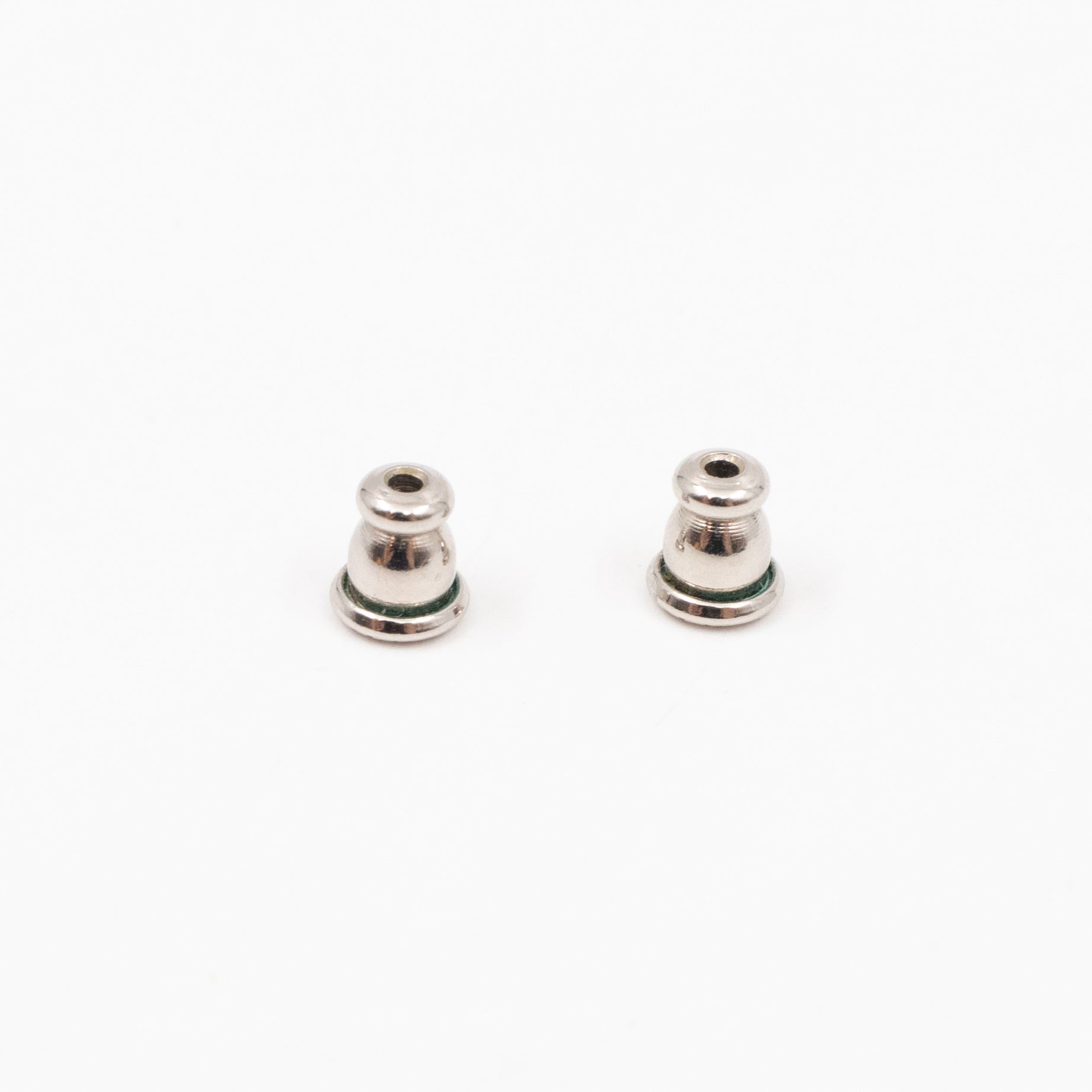 F is Fendi Crystal Earrings Silver