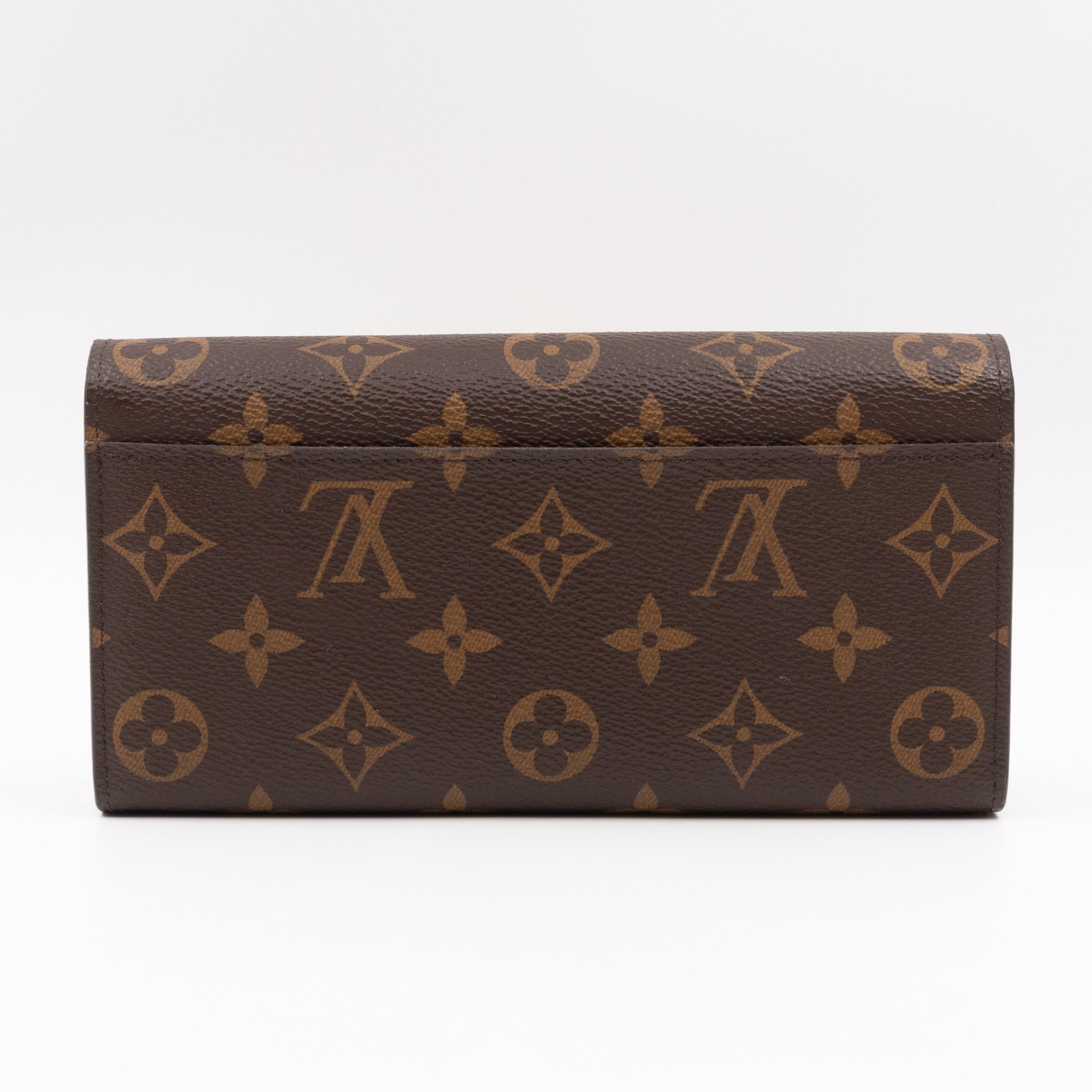 Sarah Wallet Monogram Brown