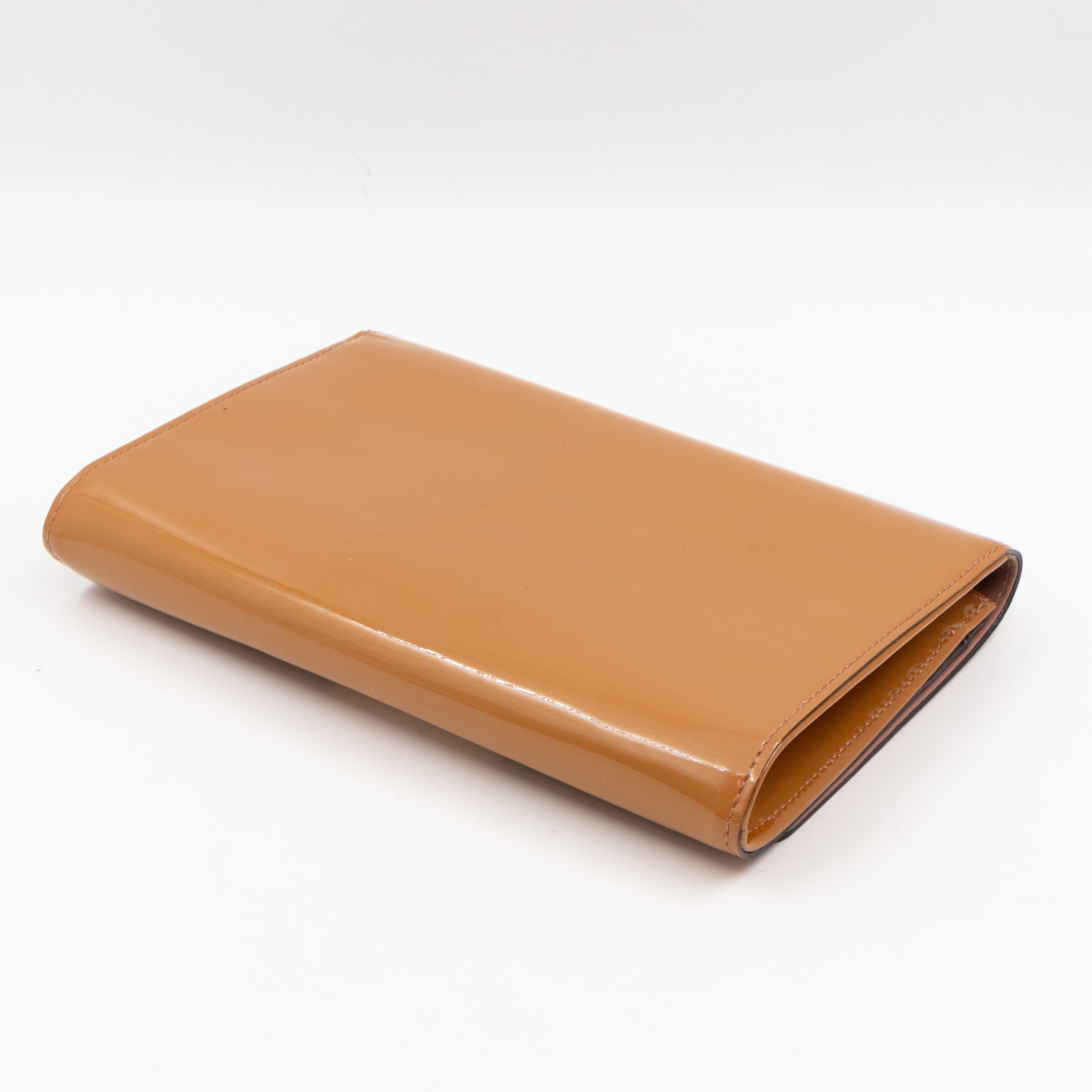 Louise Clutch Beige Vernis Gold