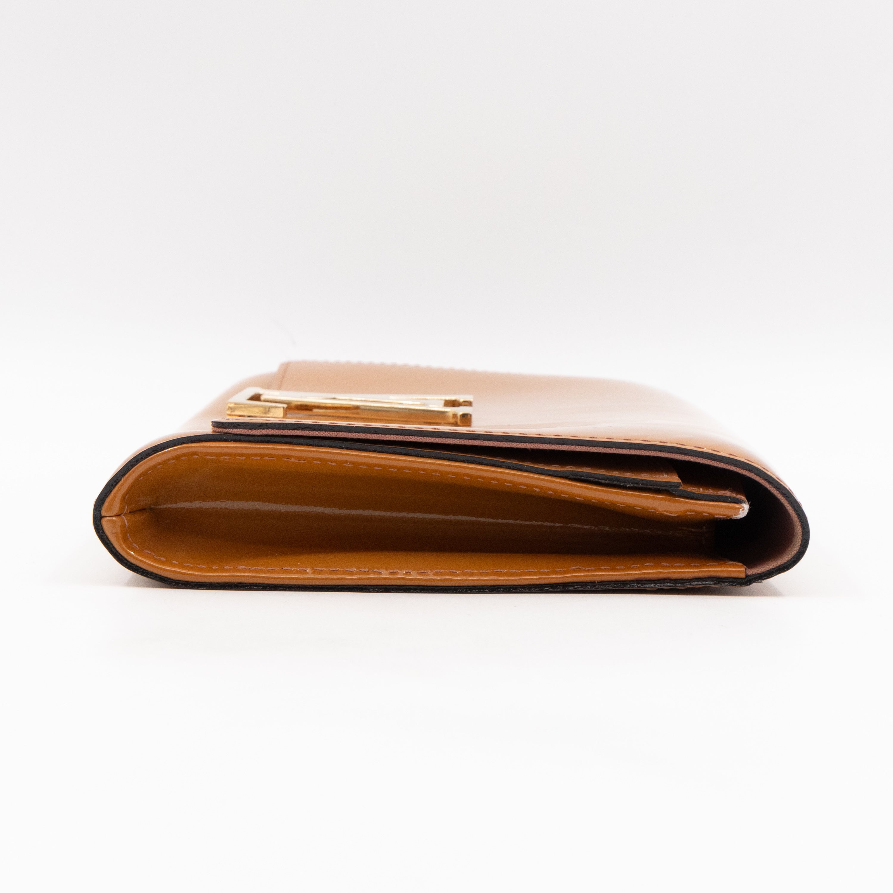 Louise Clutch Beige Vernis Gold