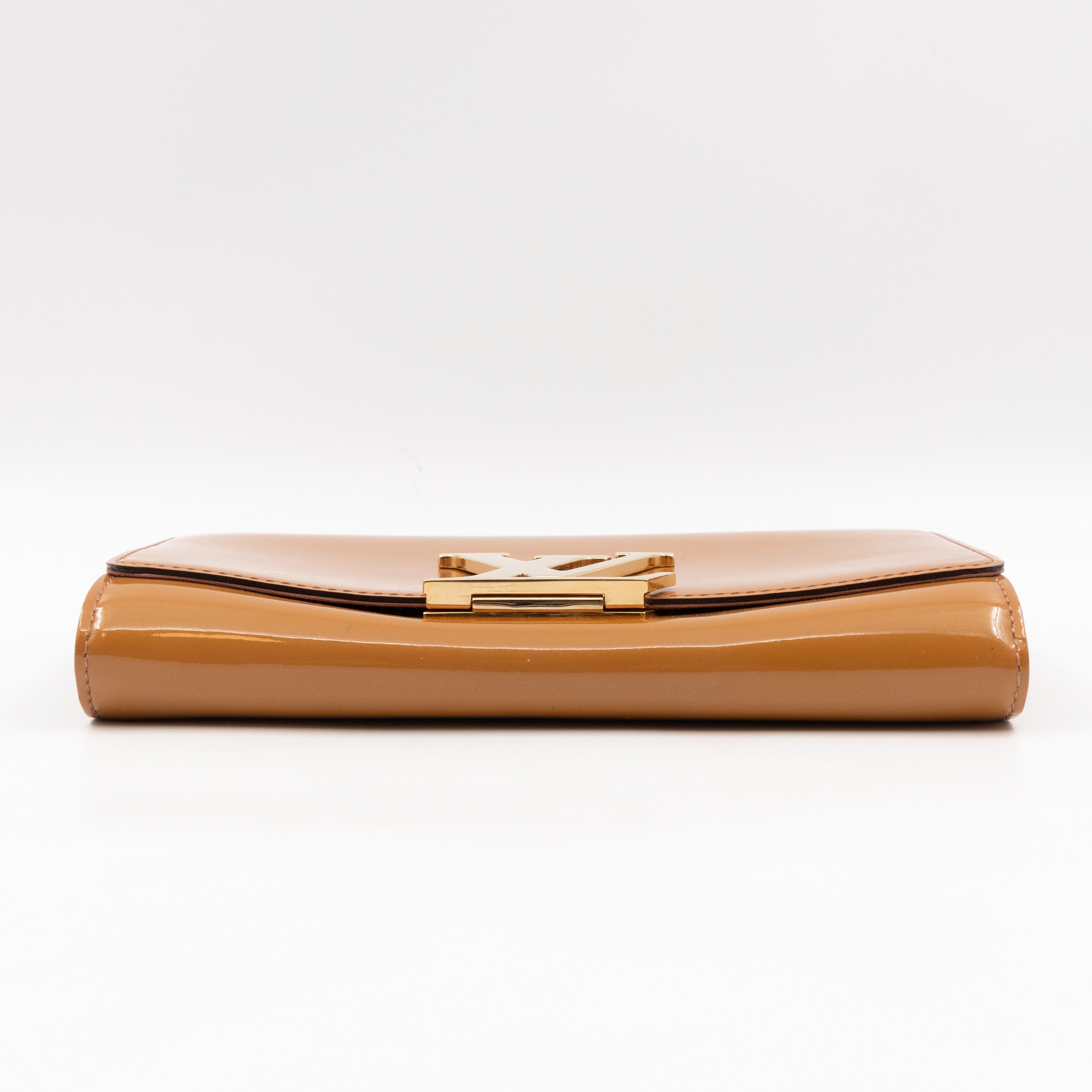 Louise Clutch Beige Vernis Gold