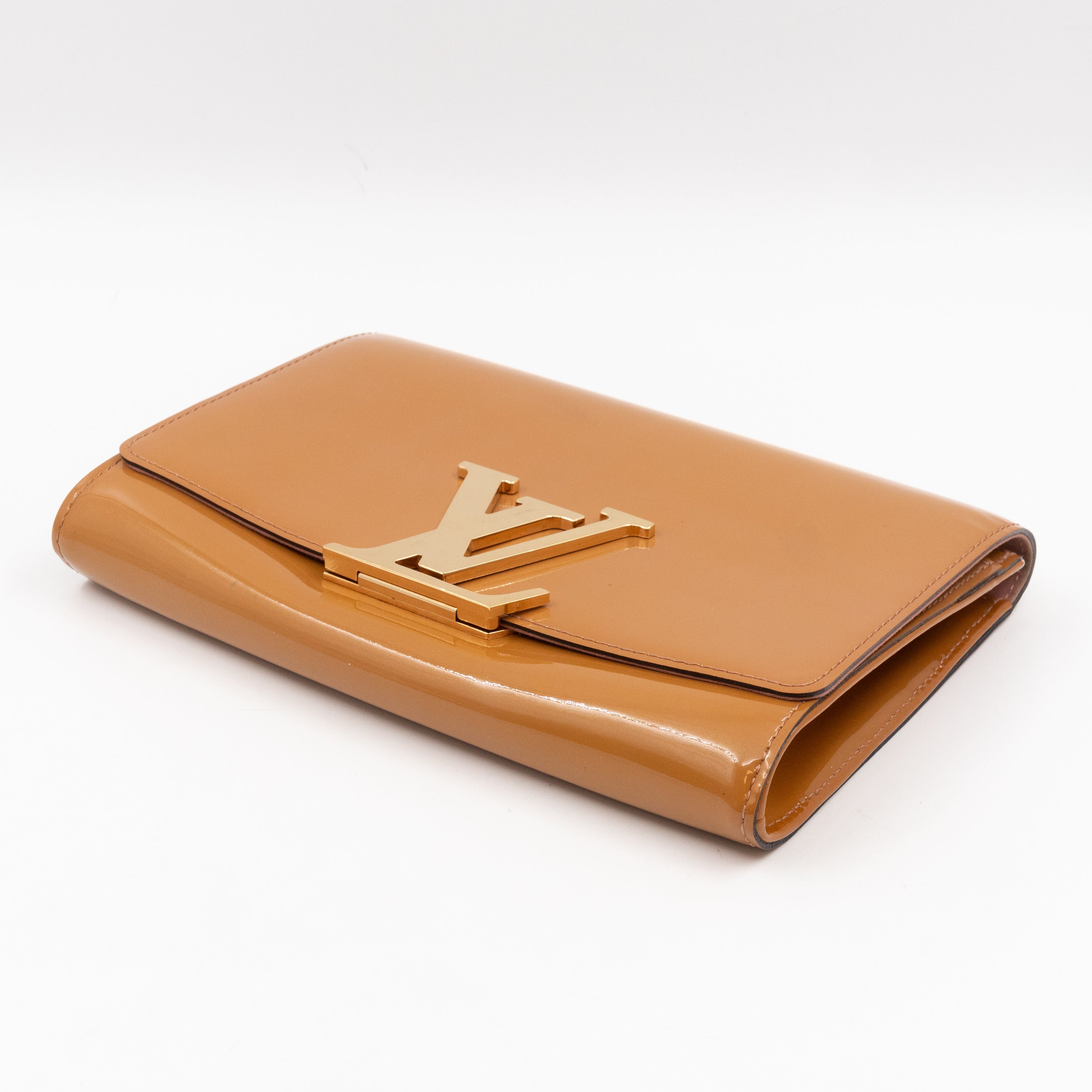 Louise Clutch Beige Vernis Gold