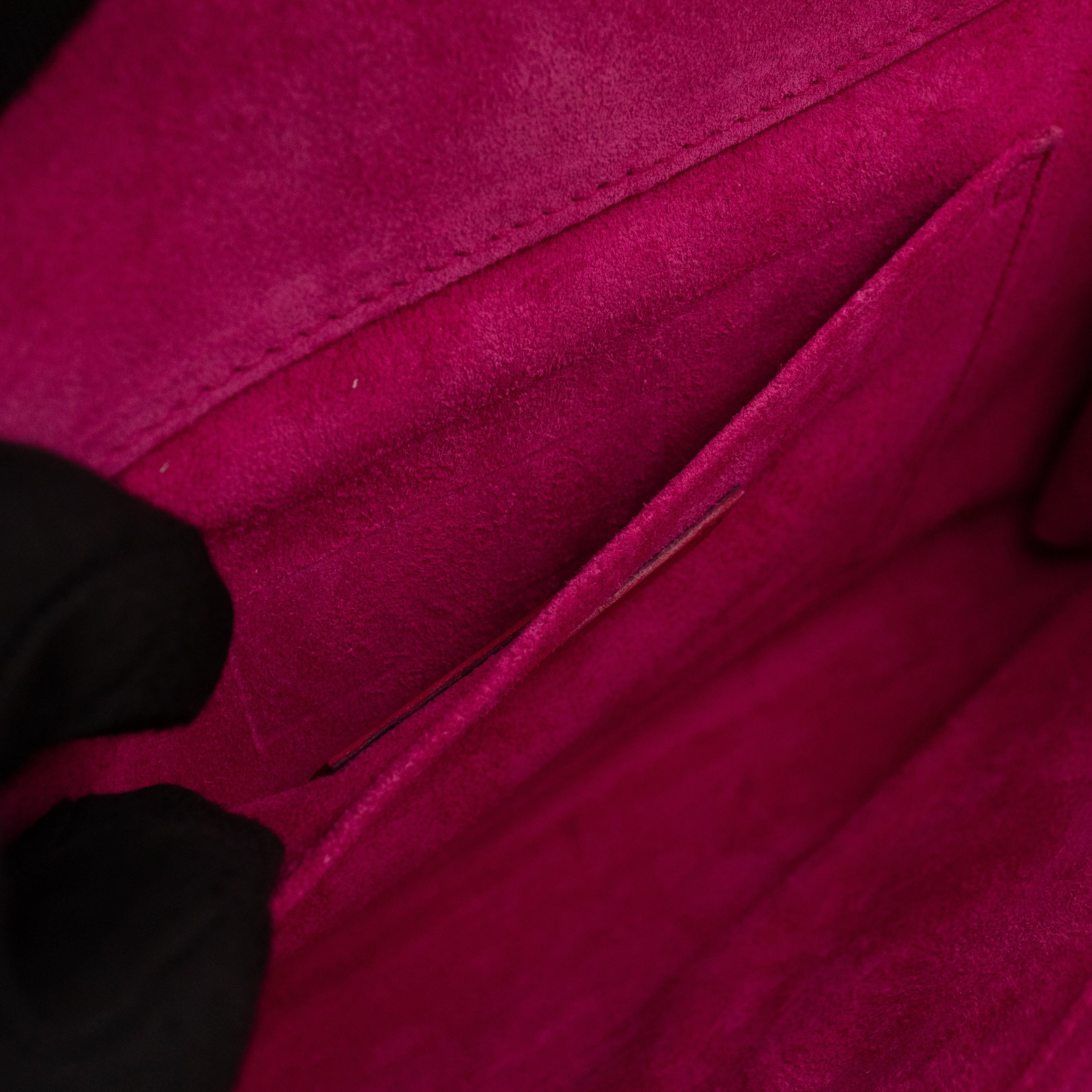 Chyc Ligne Y Clutch Pink Smooth Leather