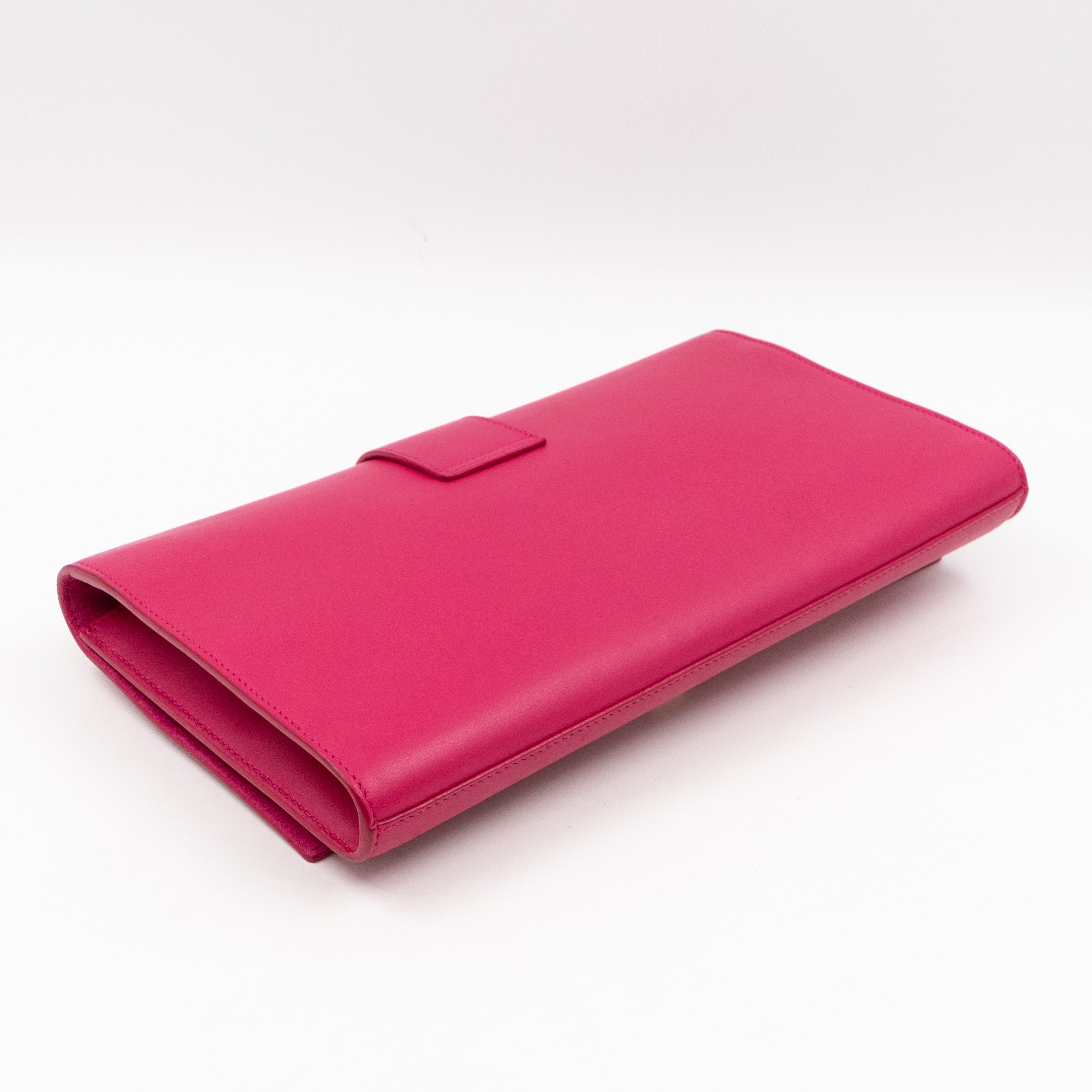 Chyc Ligne Y Clutch Pink Smooth Leather
