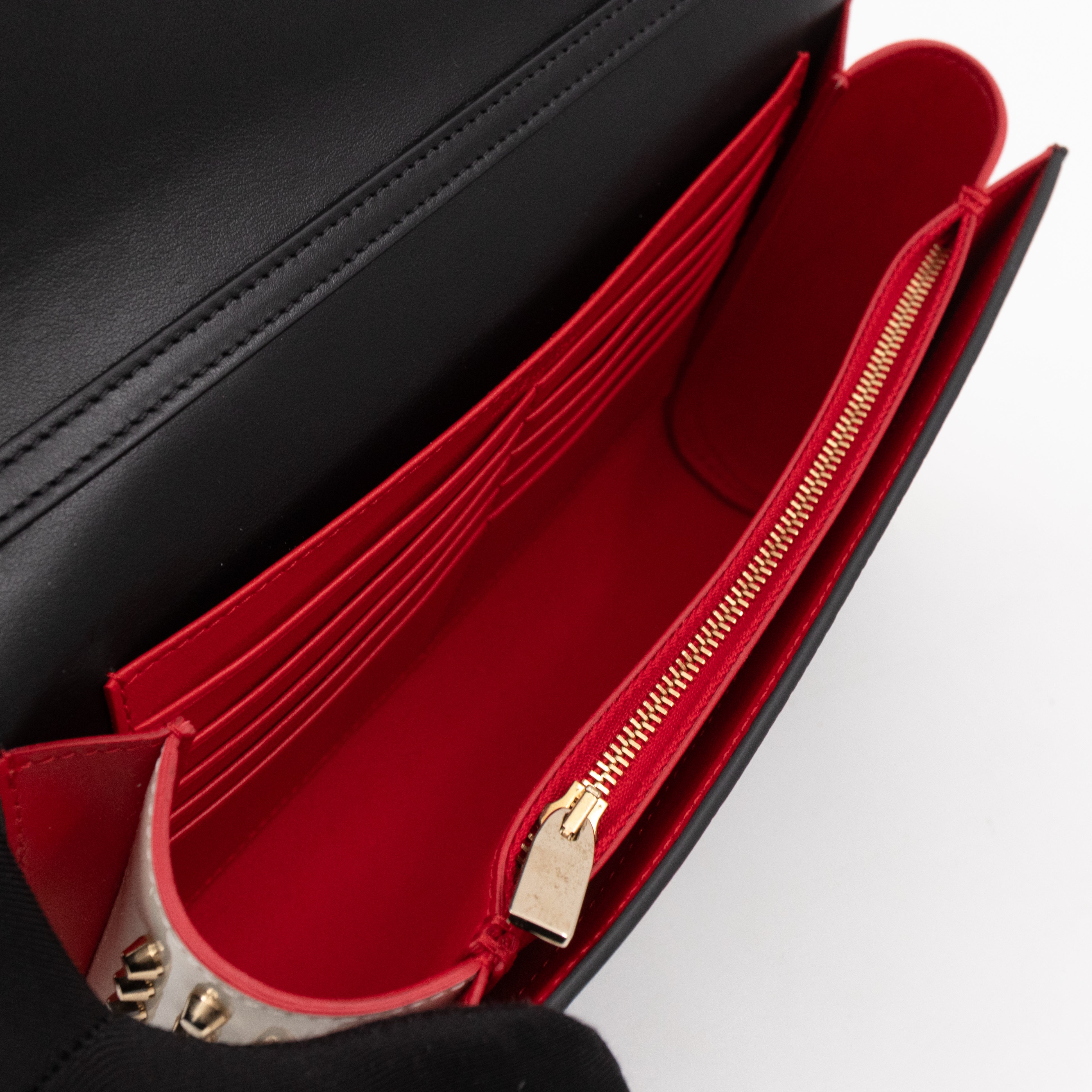 Christian Louboutin Paloma Africube Multicolor Clutch Embroidered