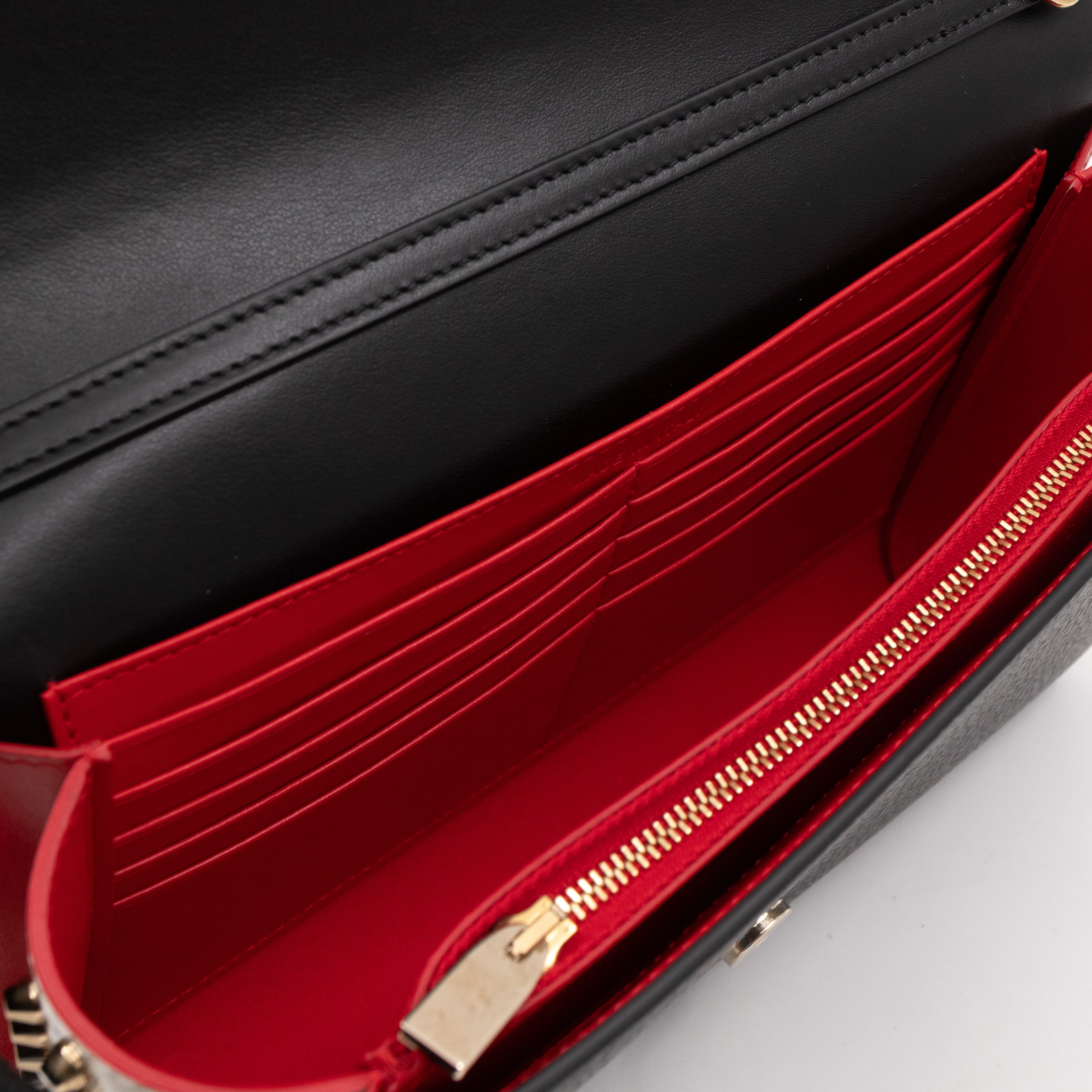 Christian Louboutin Paloma Africube Multicolor Clutch Embroidered