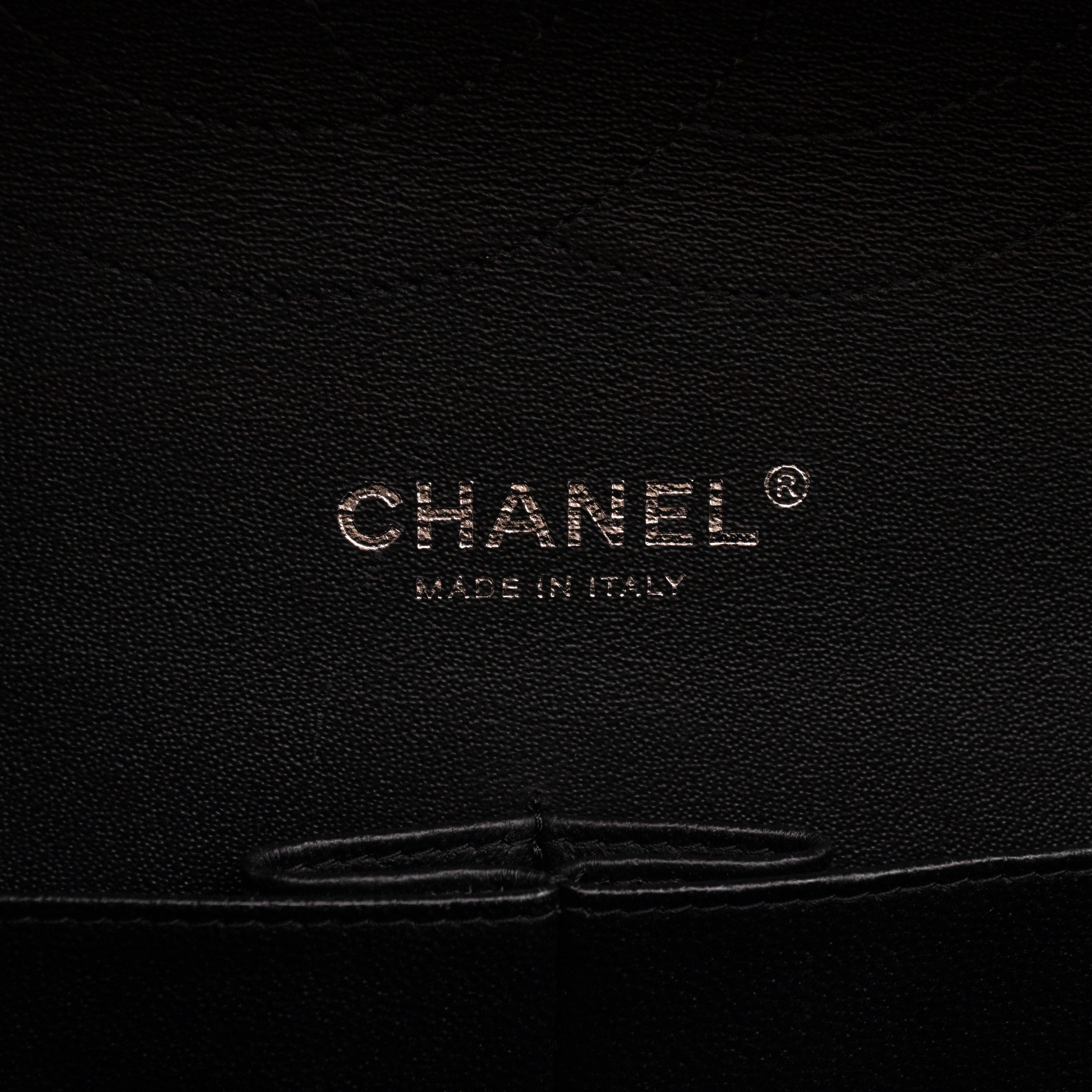 Classic Double Flap Jumbo Black Patent Leather