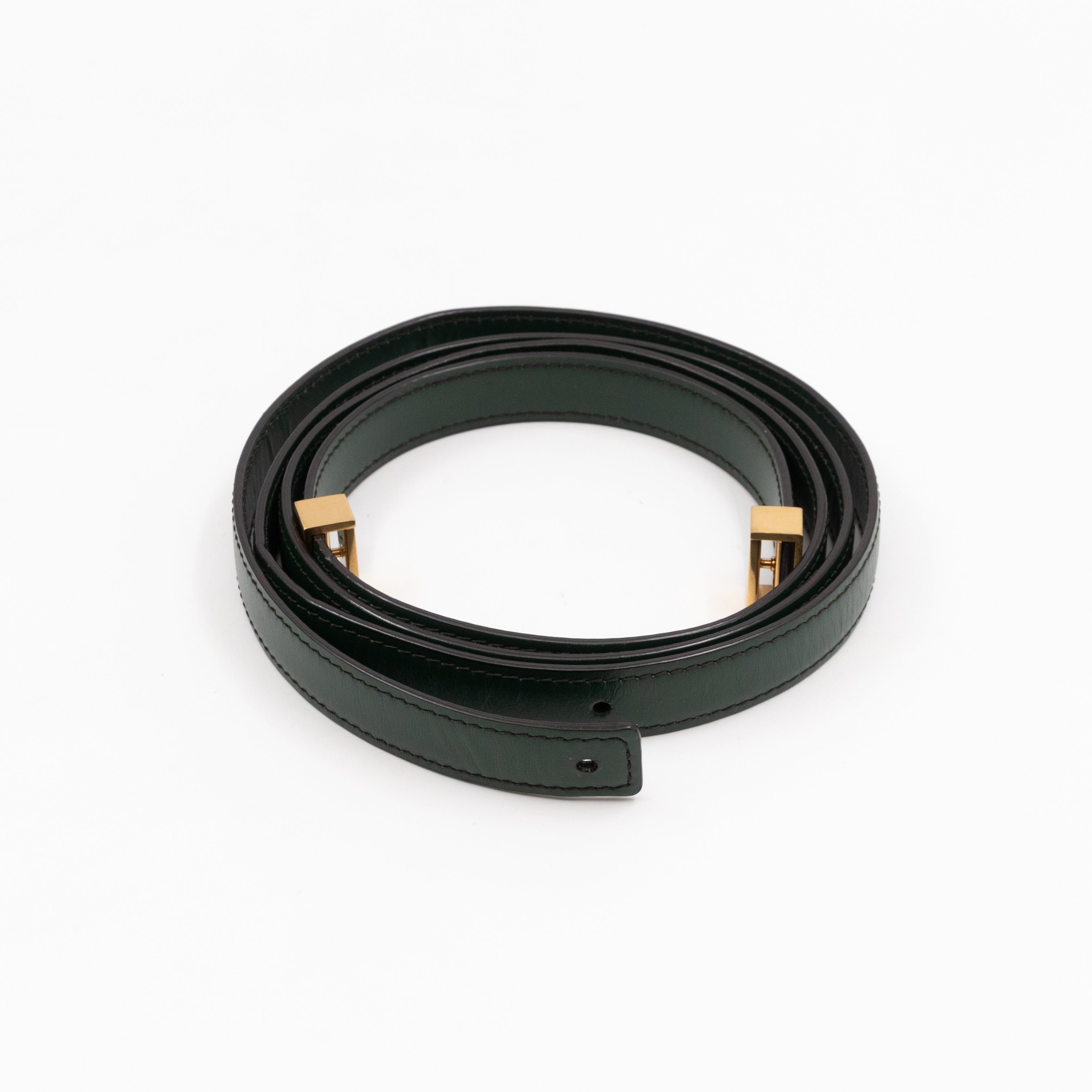 Classic Box Medium Green Leather