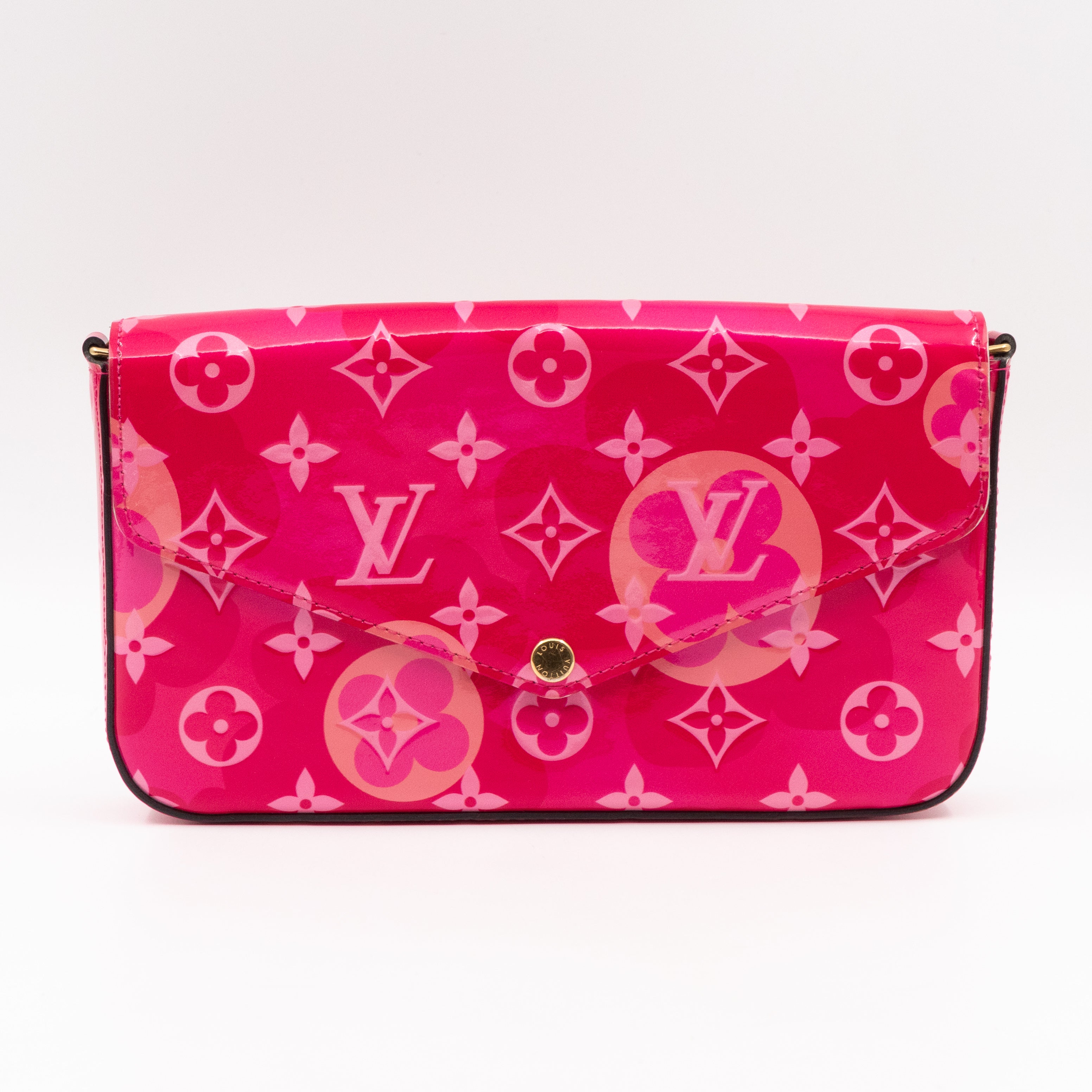 Pochette Felicie Vernis Valentine Fuchsia