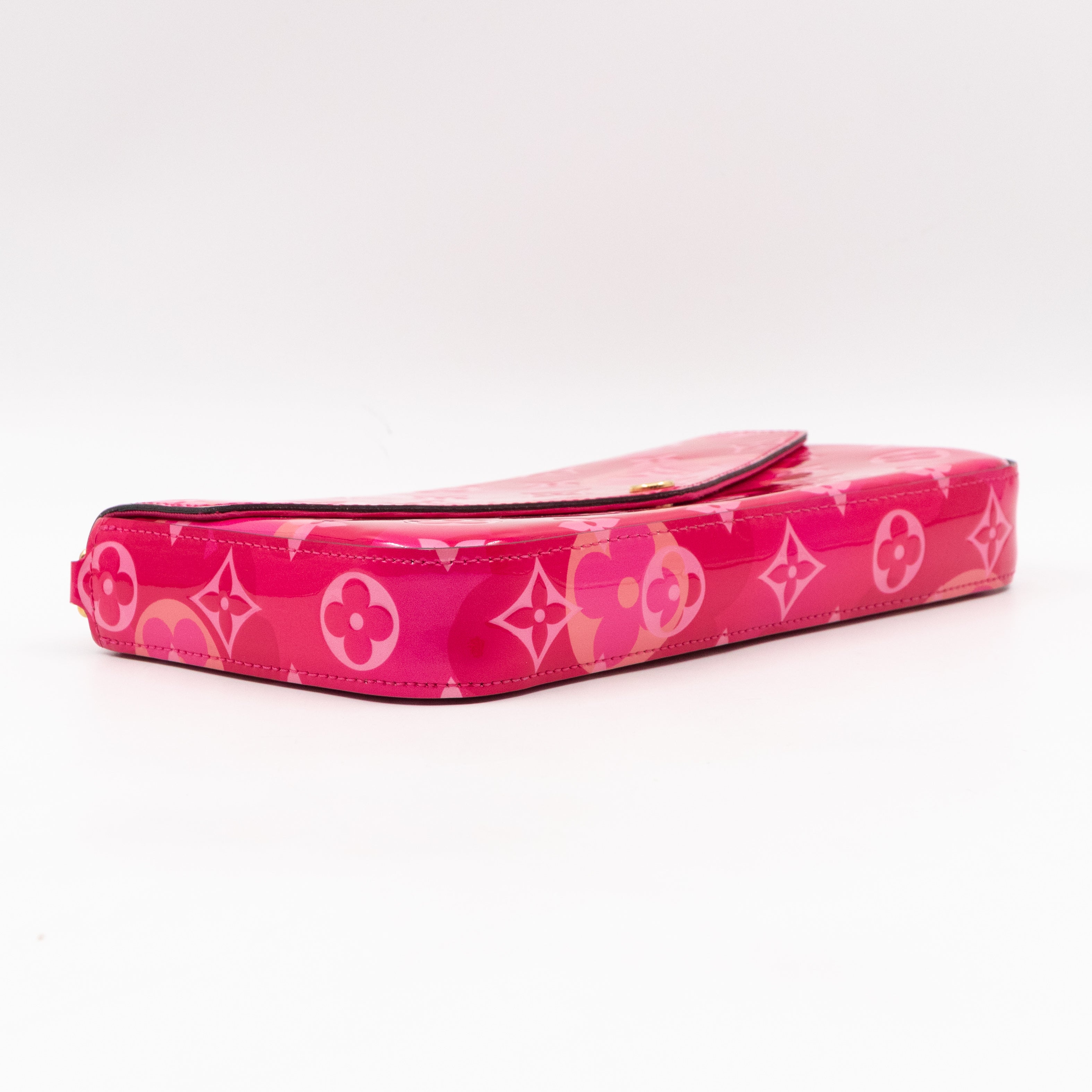 Pochette Felicie Vernis Valentine Fuchsia