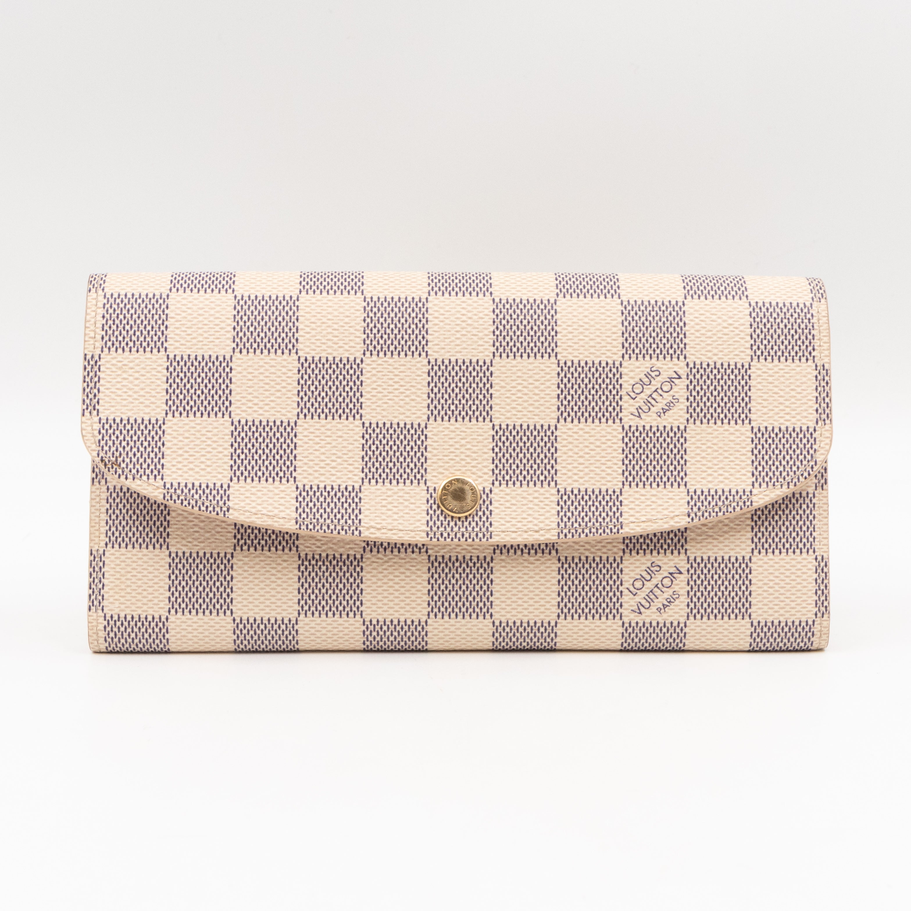 Emilie Wallet Damier Azur Rose Ballerine