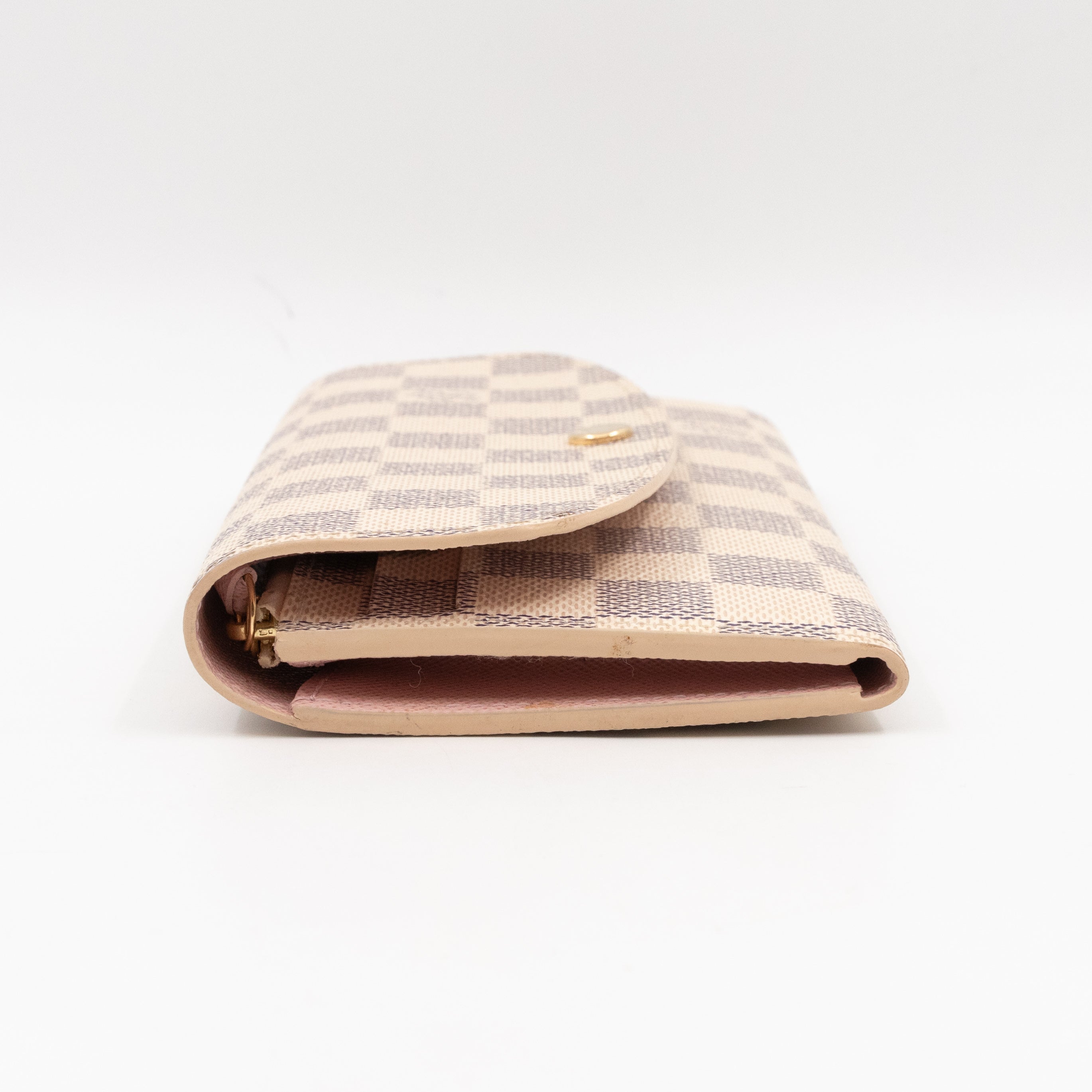 Emilie Wallet Damier Azur Rose Ballerine