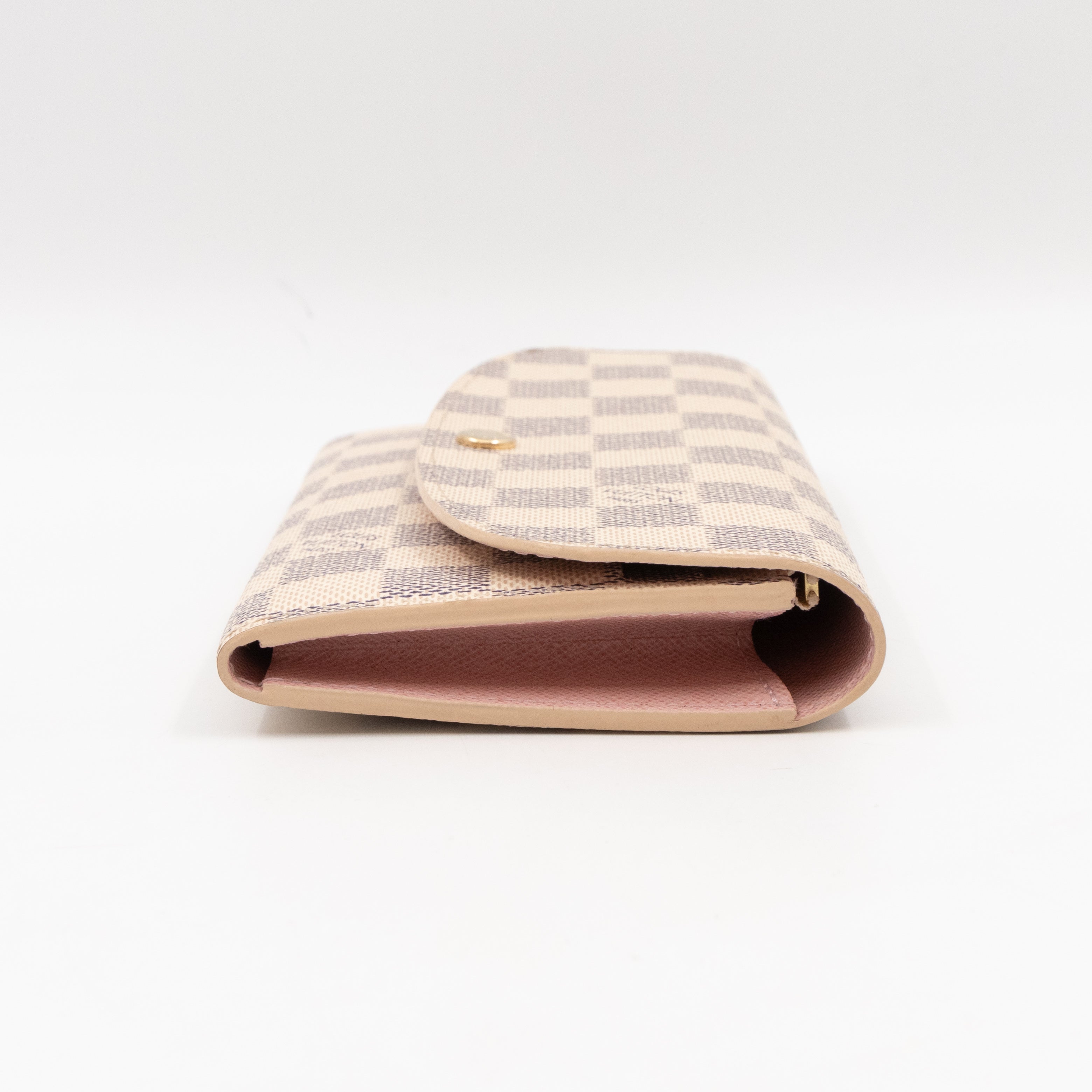 Emilie Wallet Damier Azur Rose Ballerine