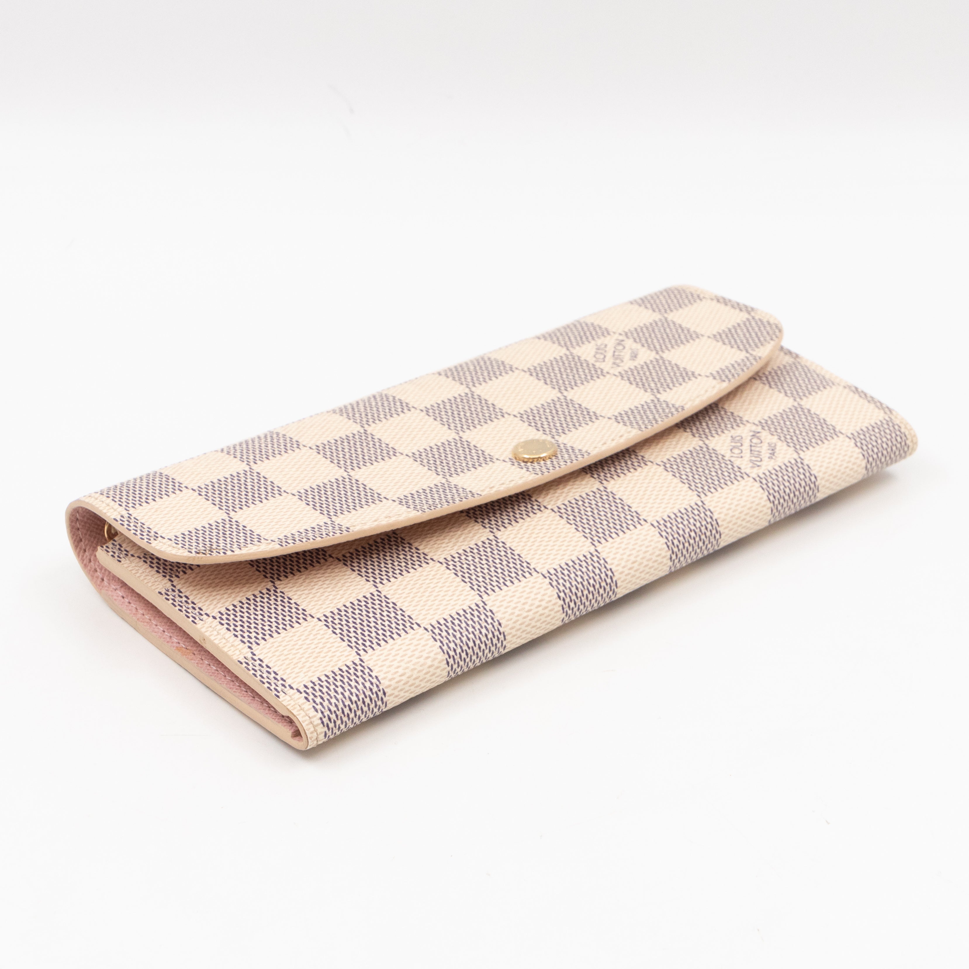 Emilie Wallet Damier Azur Rose Ballerine