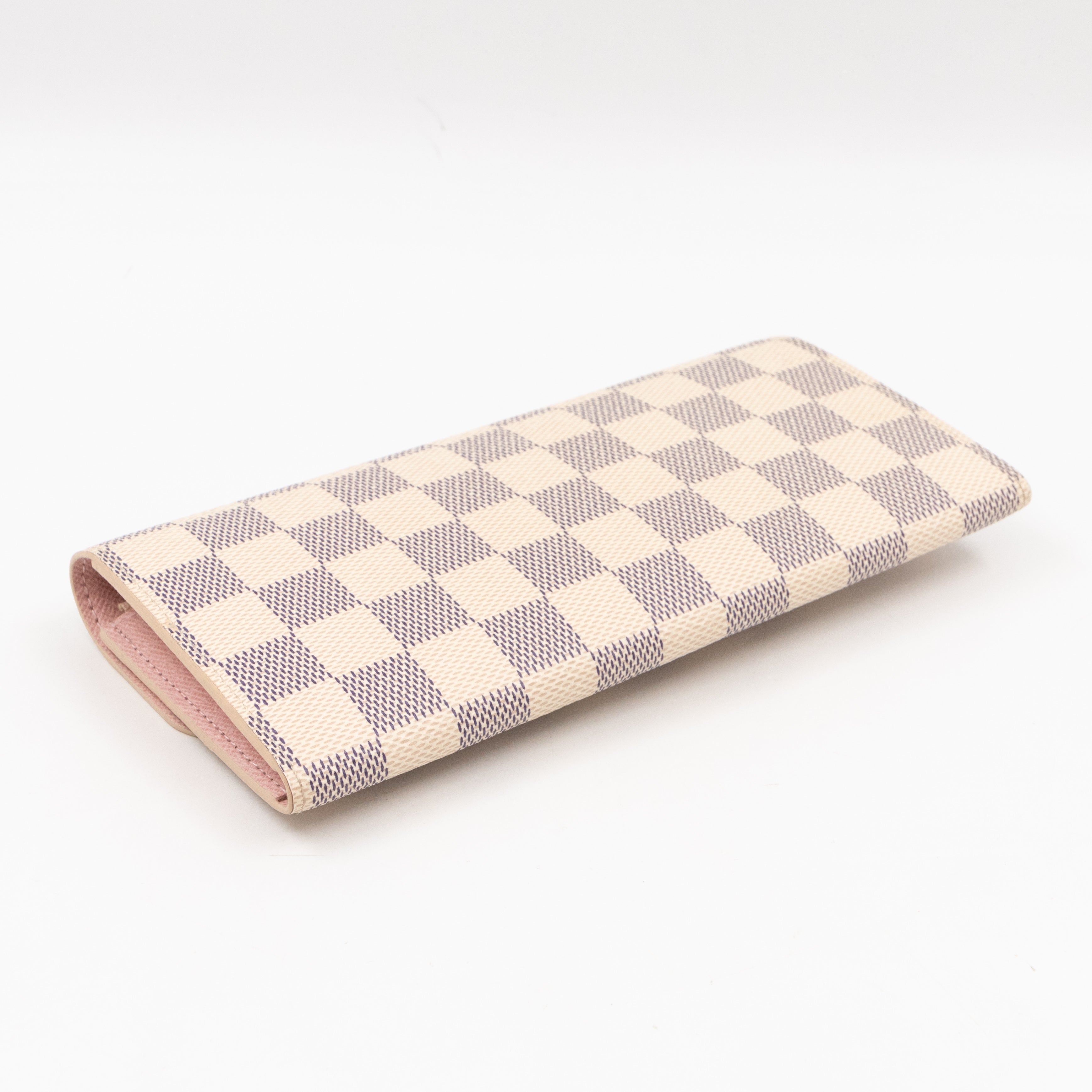 Emilie Wallet Damier Azur Rose Ballerine
