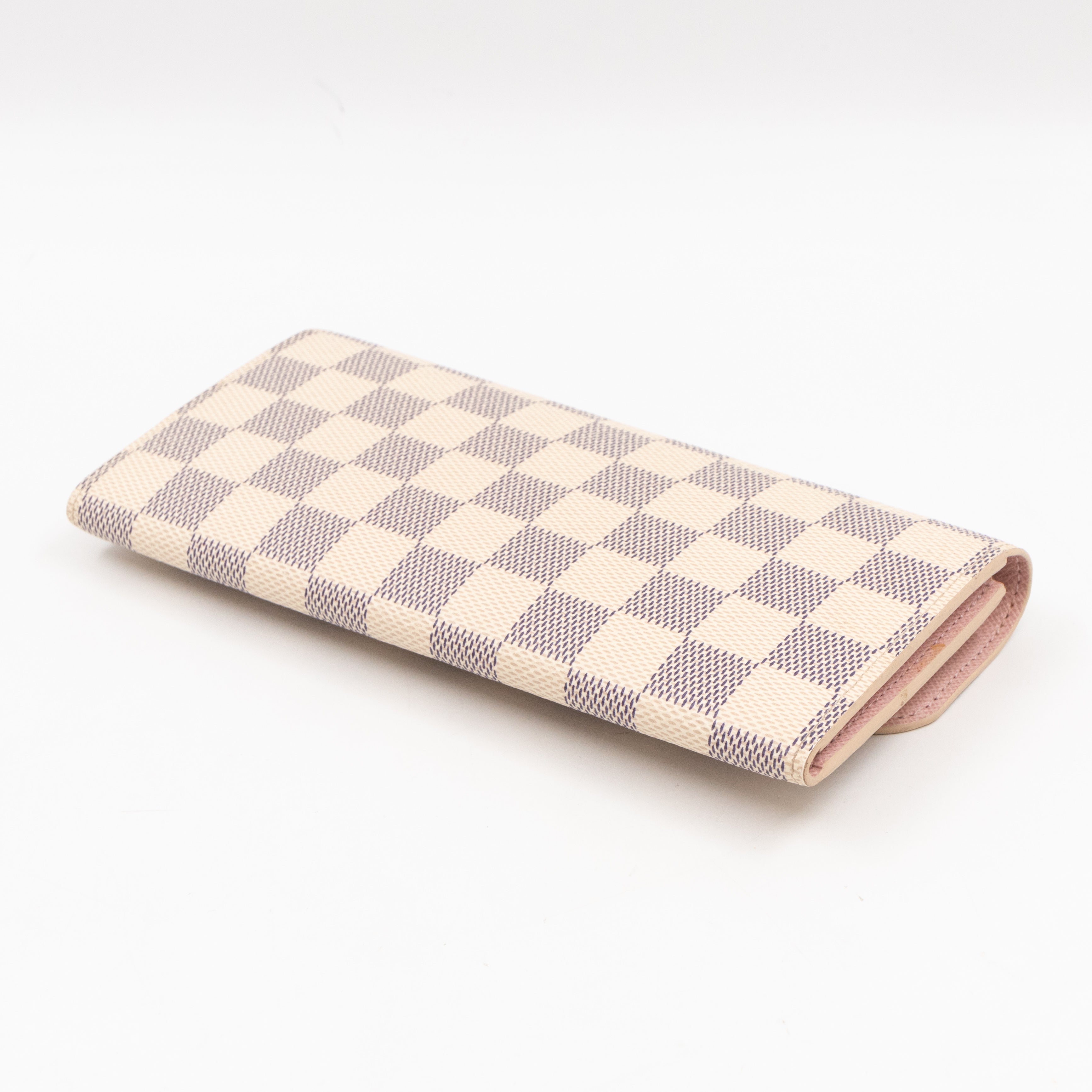 Emilie Wallet Damier Azur Rose Ballerine