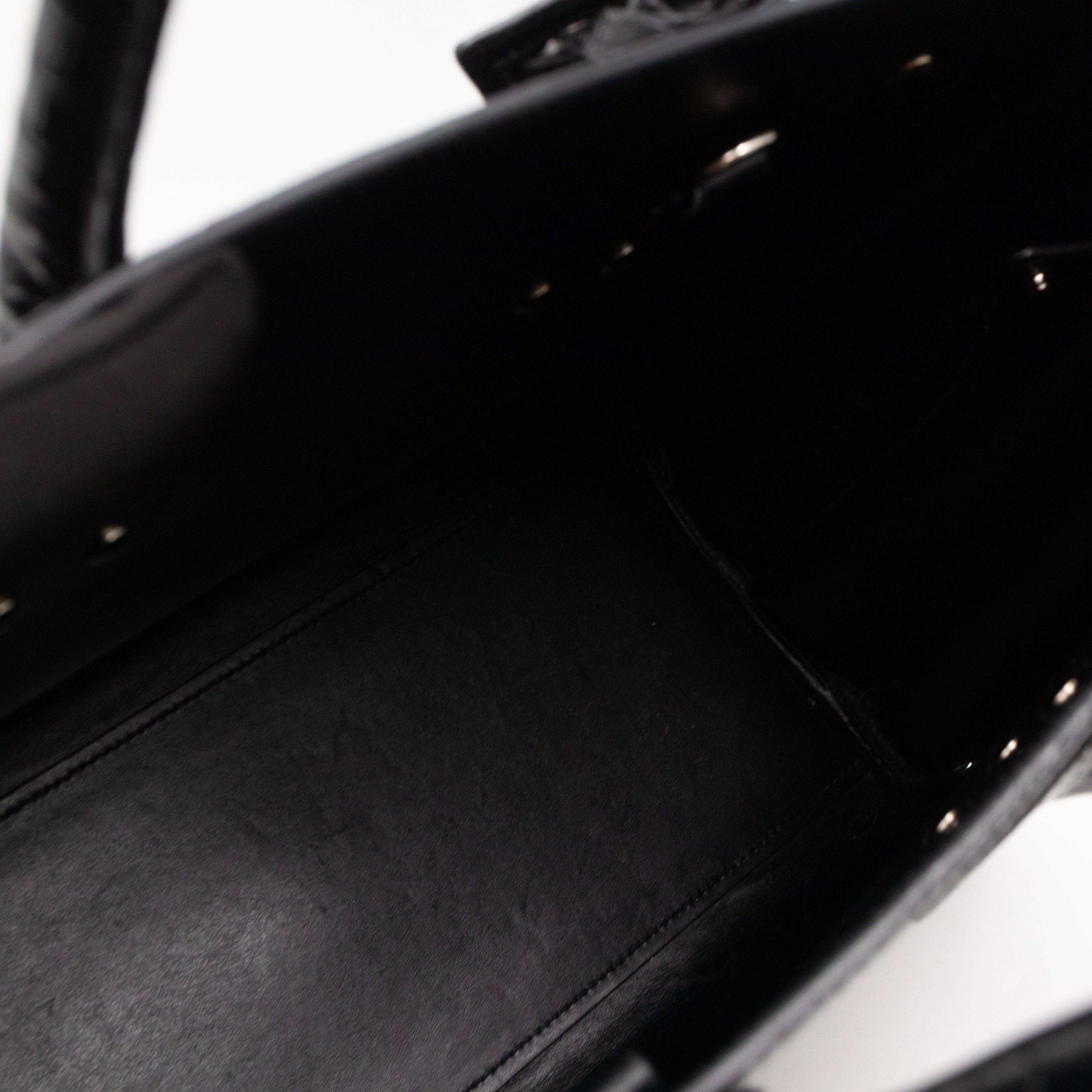 Sac de Jour Small Black Croc Embossed Leather