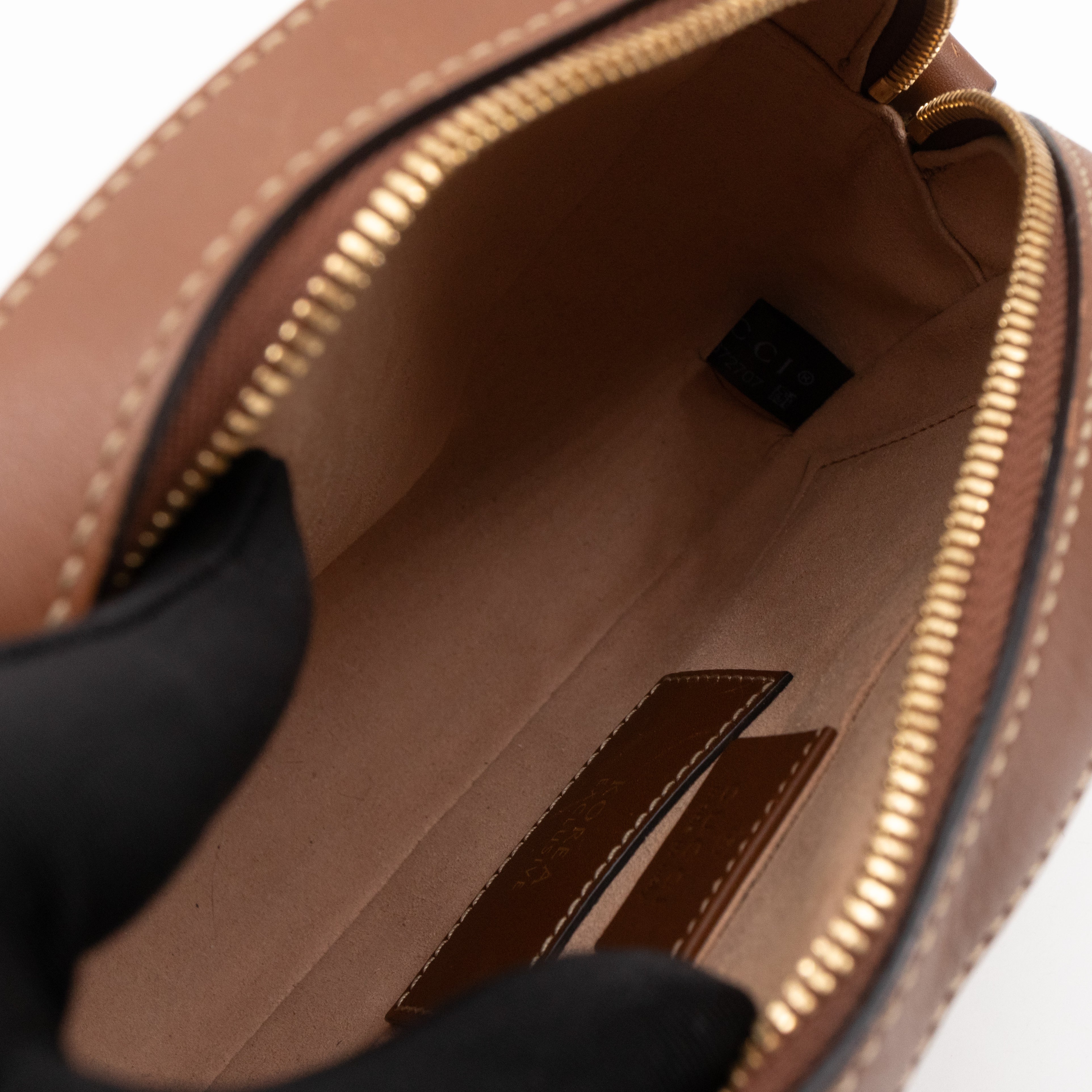 GG Supreme Mini Chain Shoulder Bag Tiger Embroidered