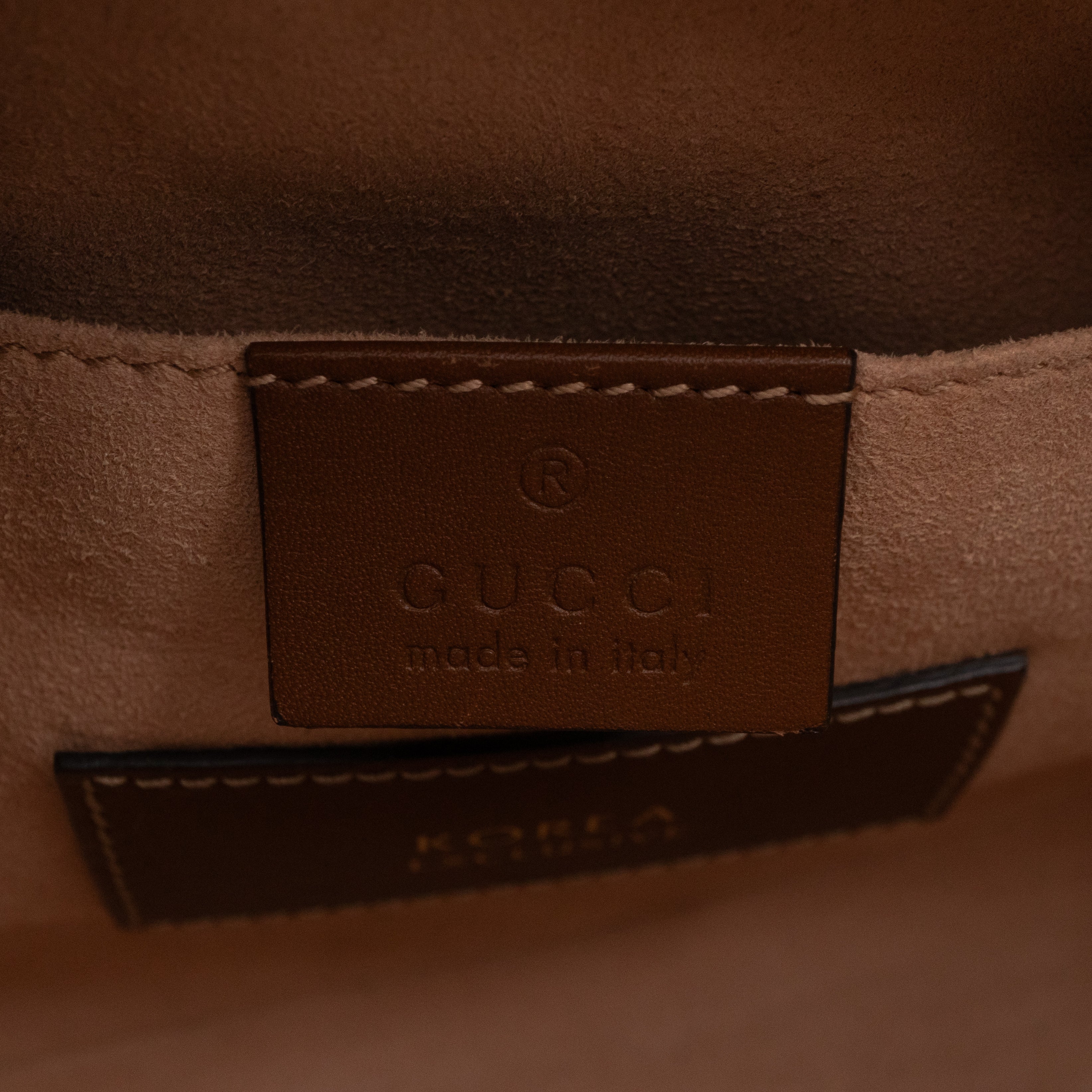 GG Supreme Mini Chain Shoulder Bag Tiger Embroidered