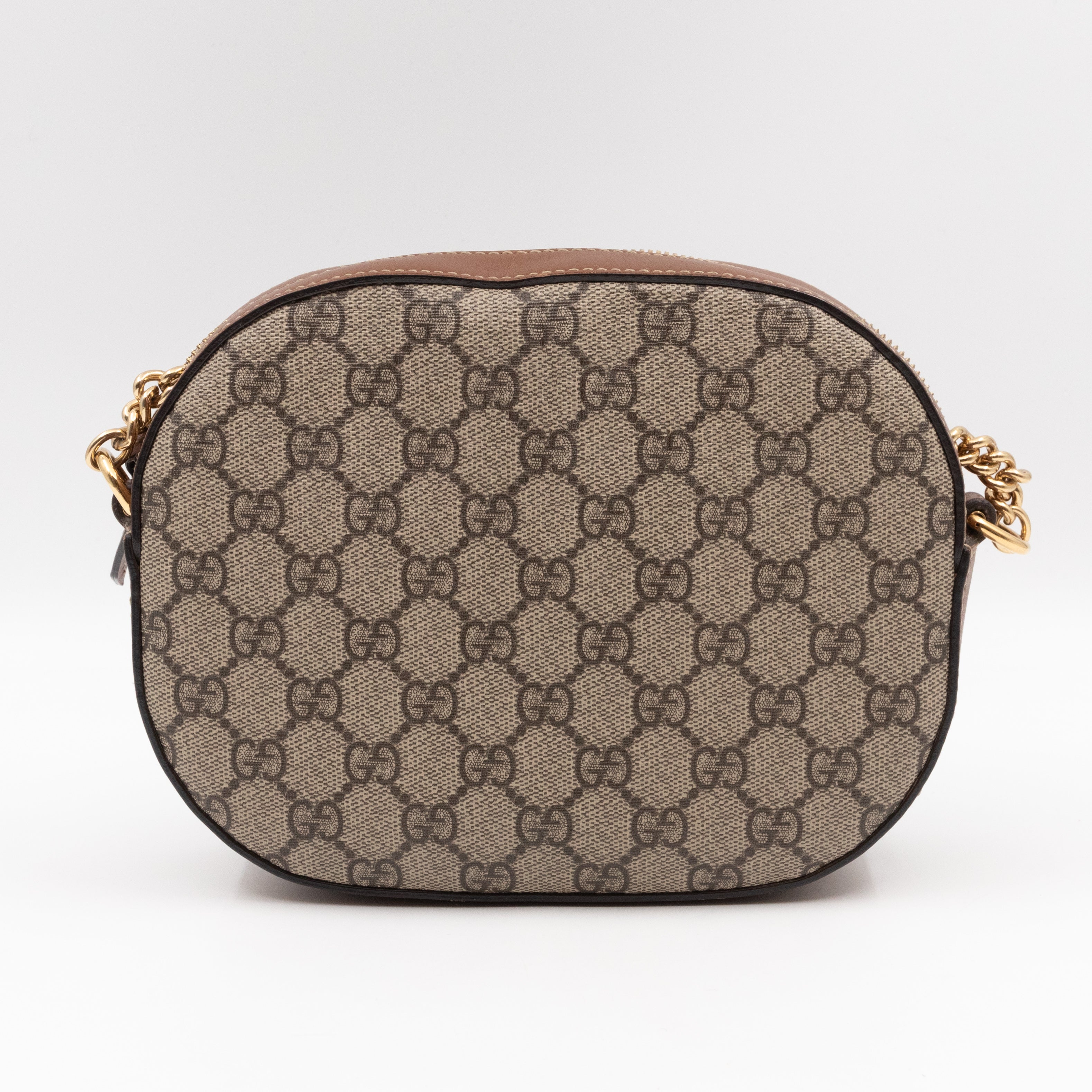 GG Supreme Mini Chain Shoulder Bag Tiger Embroidered