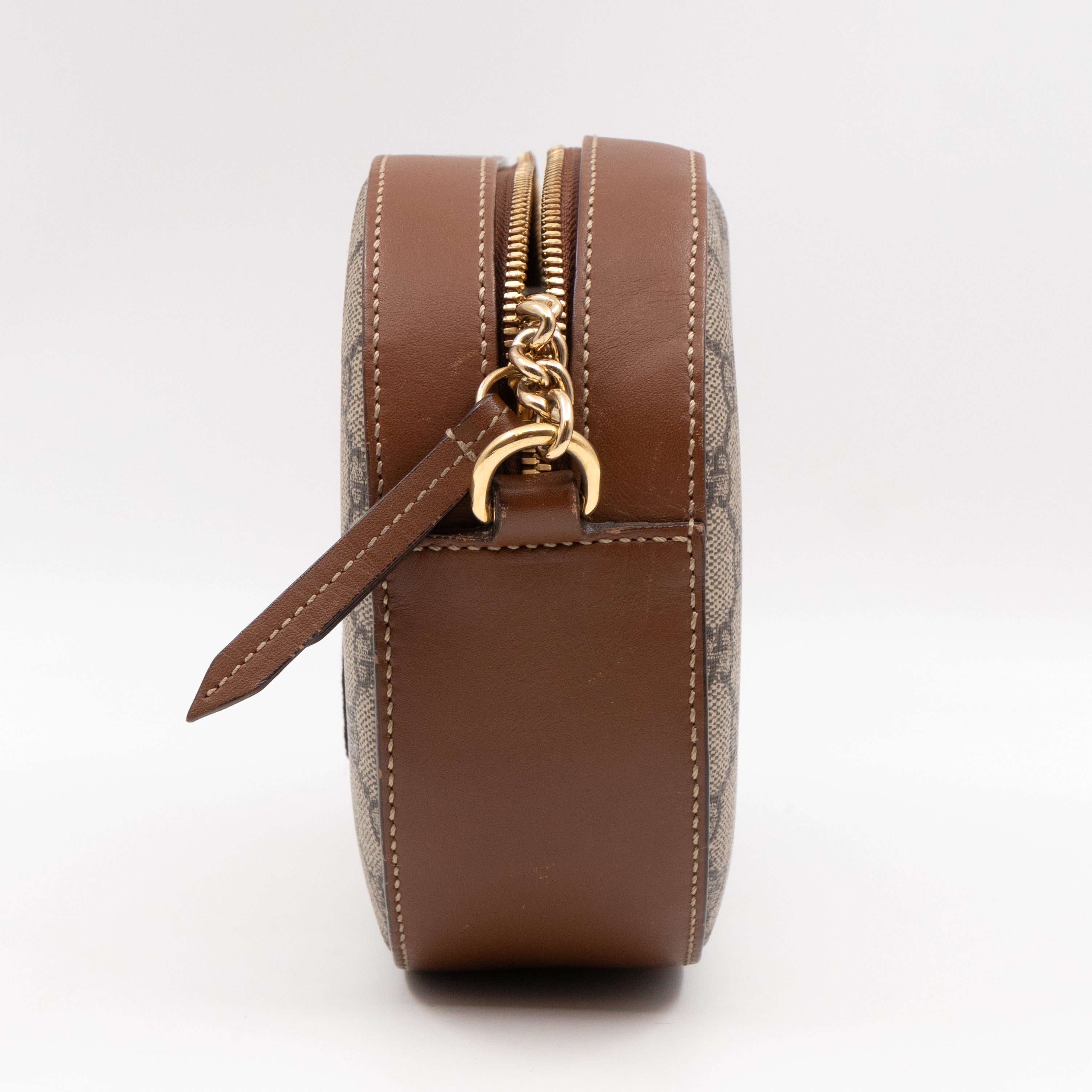 GG Supreme Mini Chain Shoulder Bag Tiger Embroidered