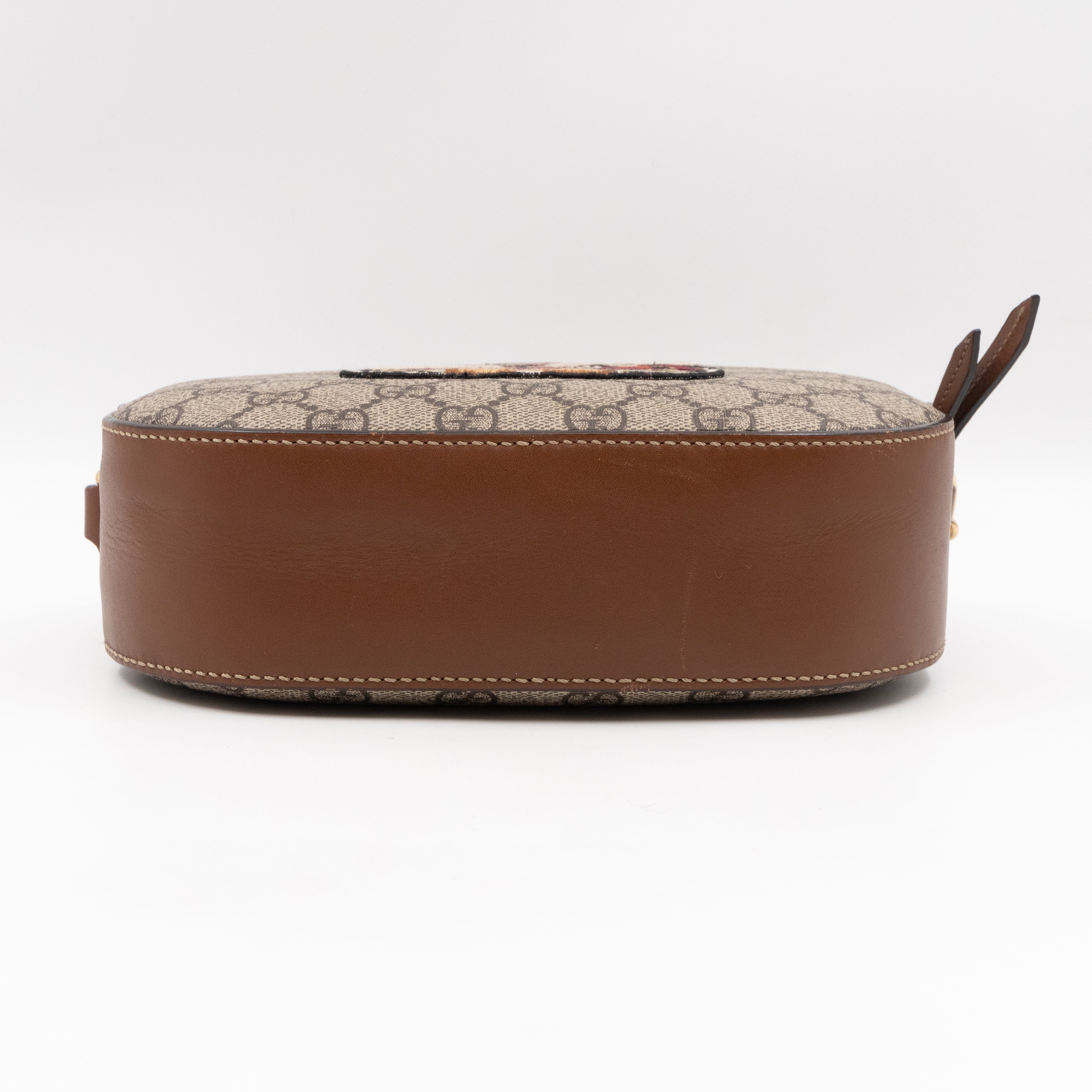 GG Supreme Mini Chain Shoulder Bag Tiger Embroidered