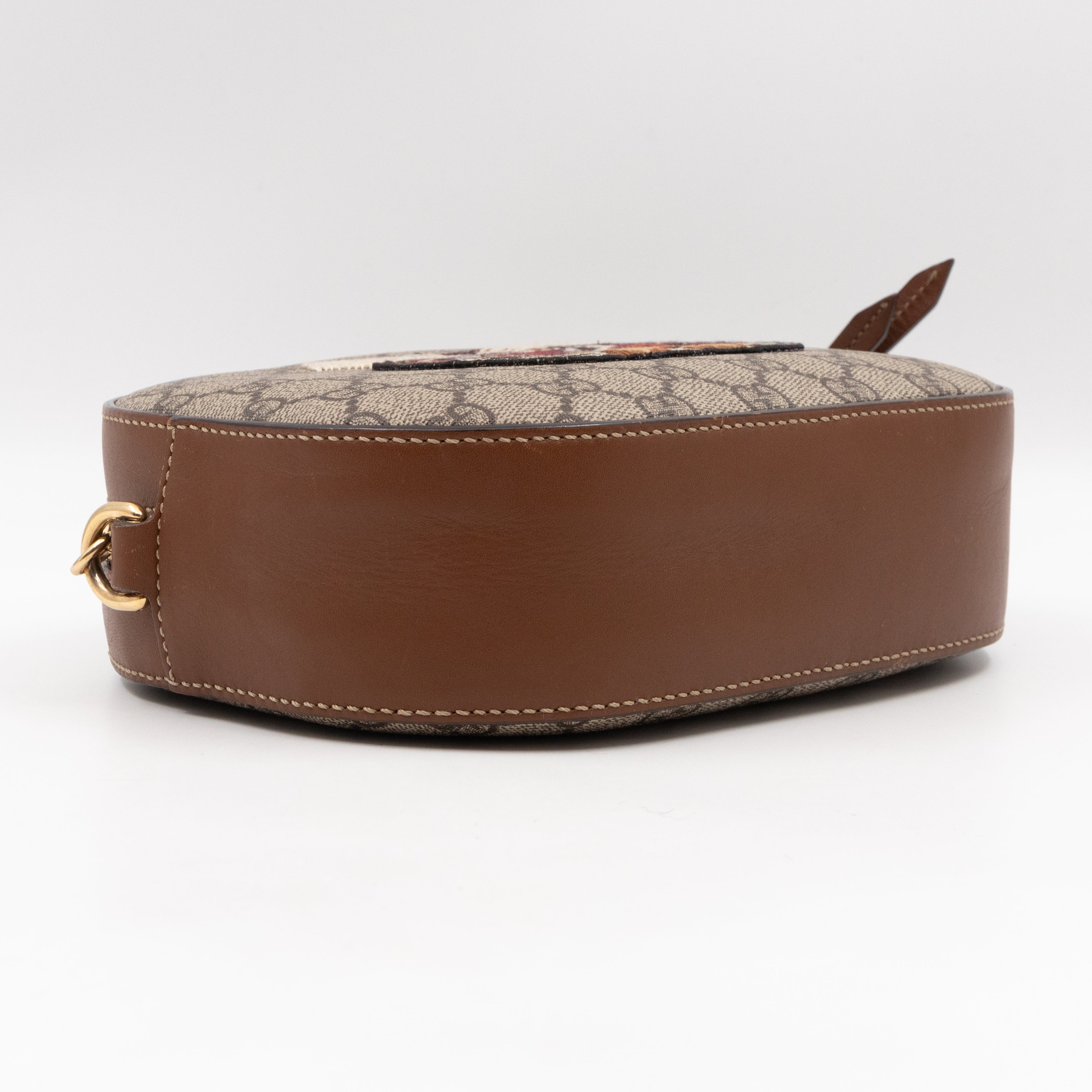 GG Supreme Mini Chain Shoulder Bag Tiger Embroidered