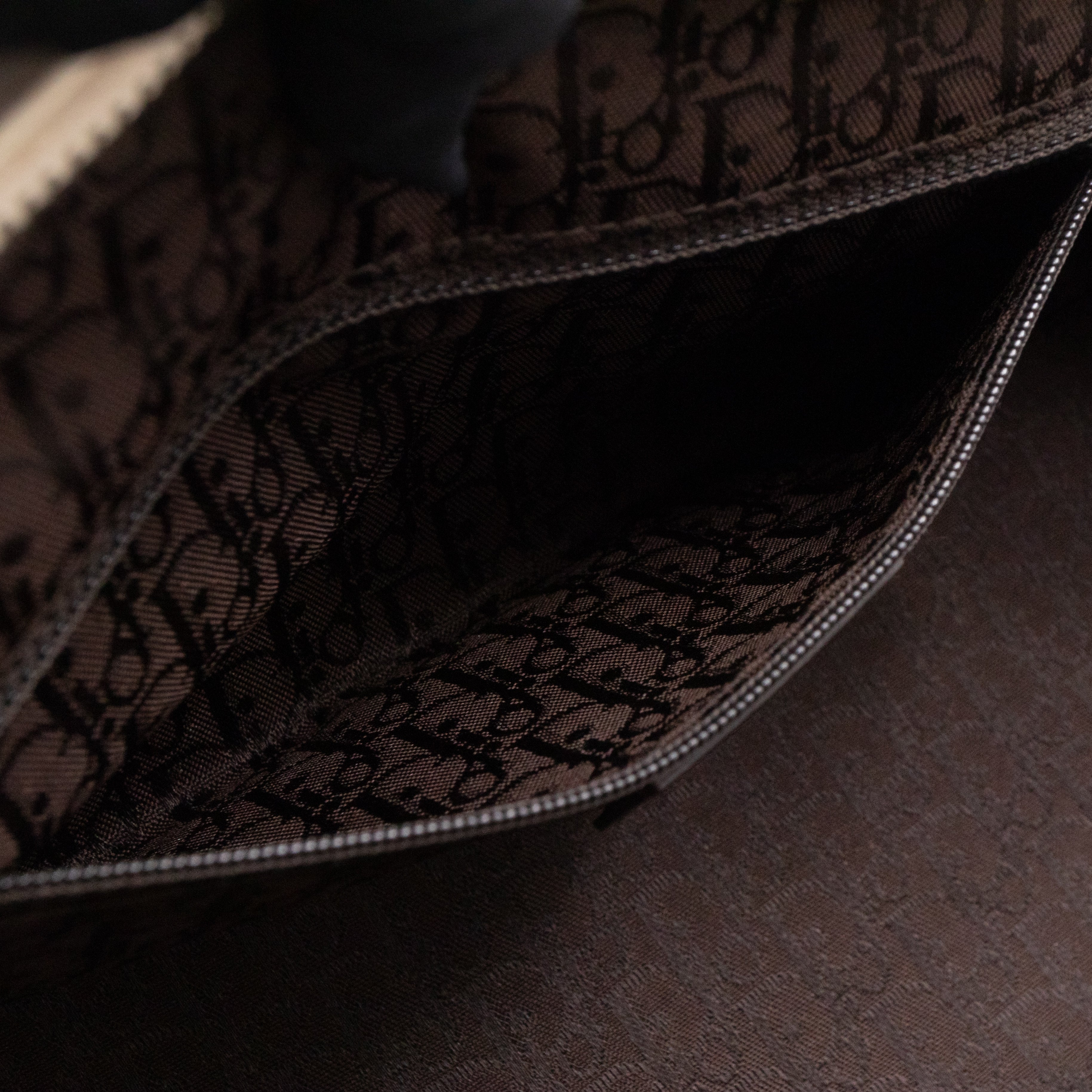 Vintage Flowers Frame Satchel White Grained Calfskin