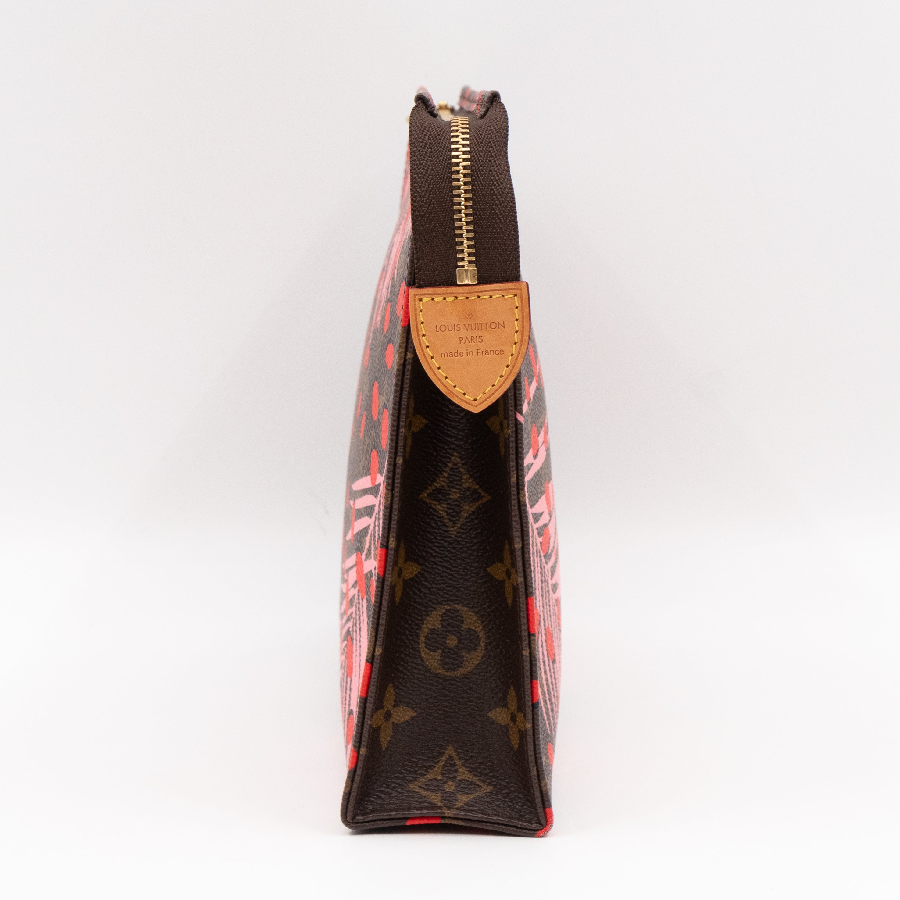 Toiletry Pouch 26 Monogram Jungle Dots Red