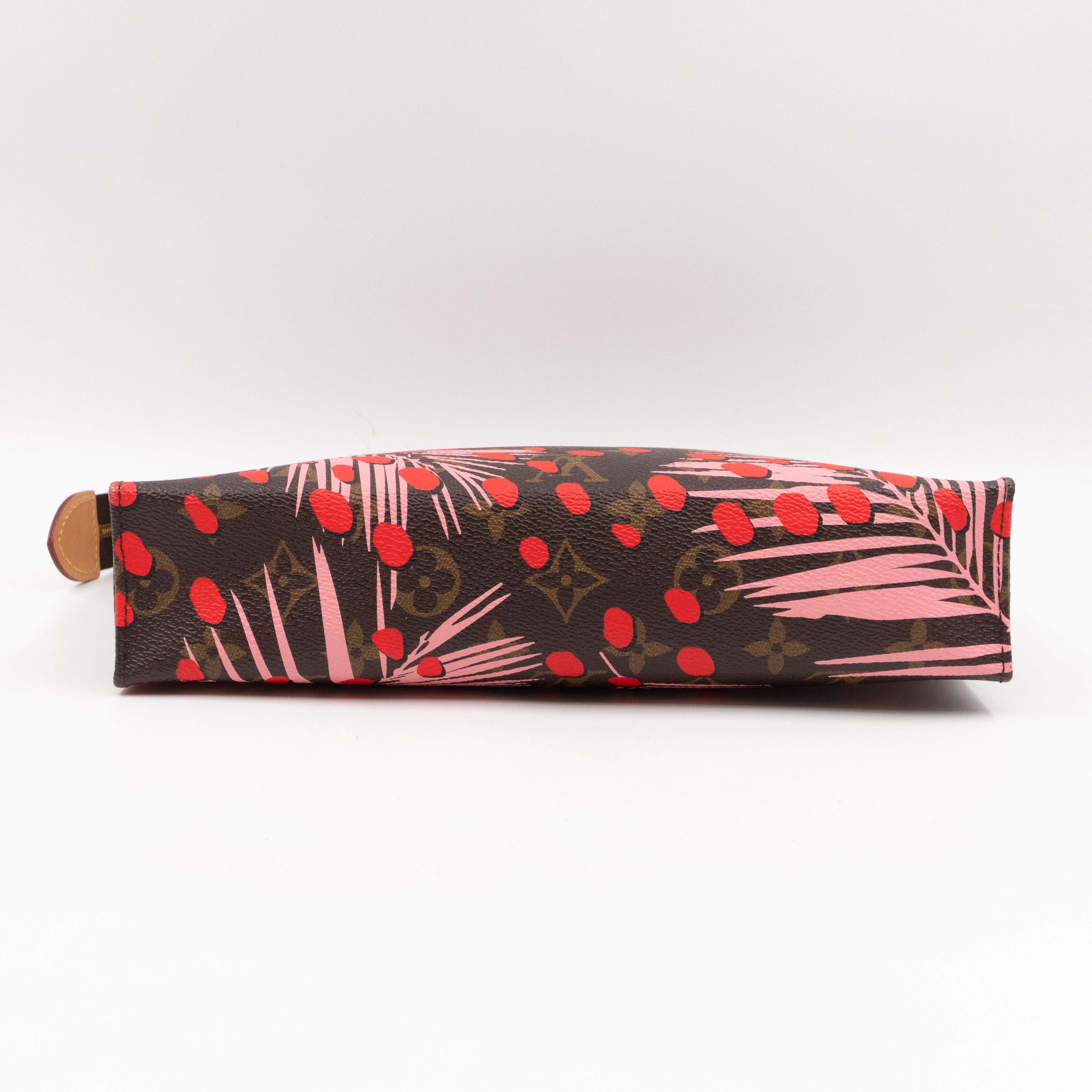 Toiletry Pouch 26 Monogram Jungle Dots Red