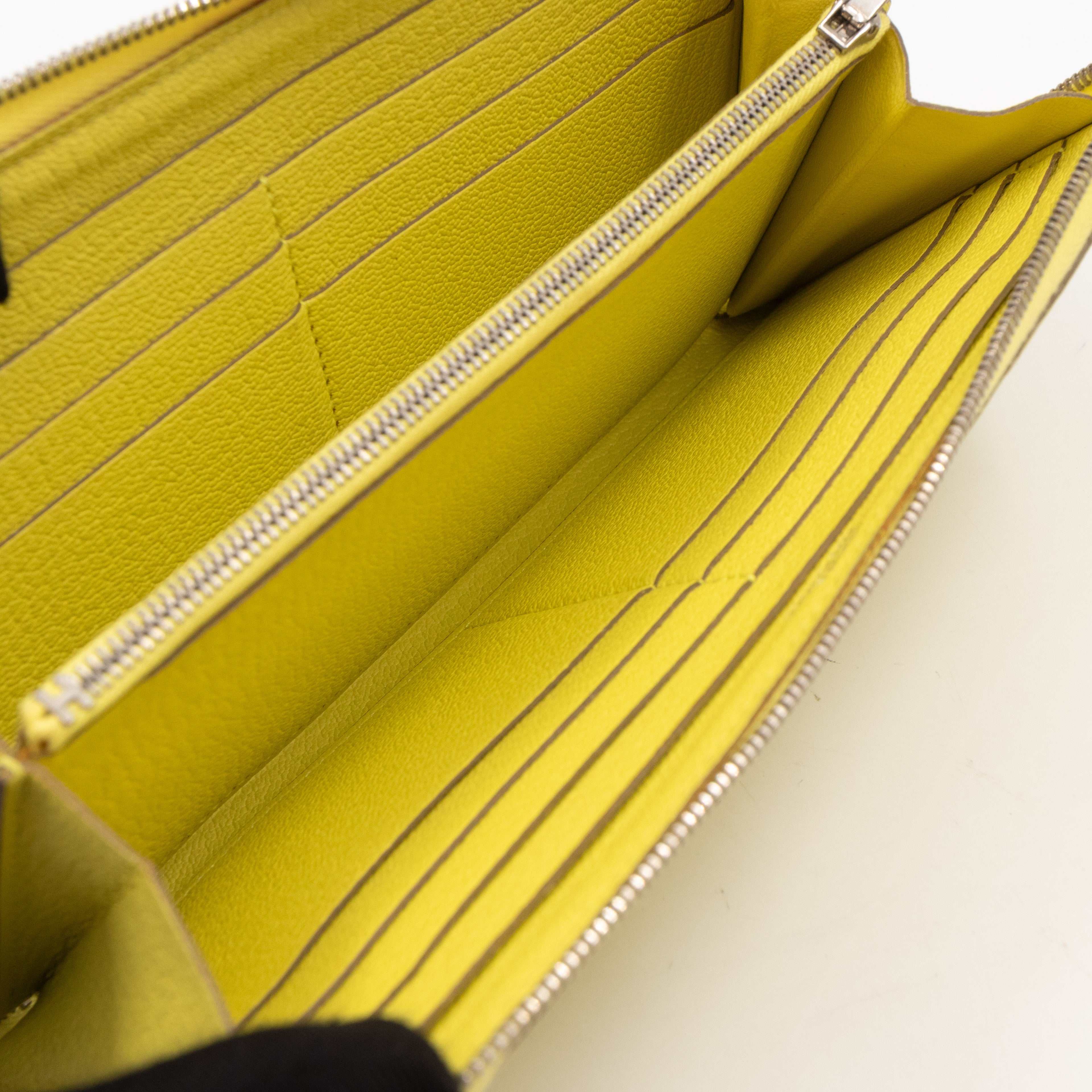 Azap Classique Long Wallet Yellow Leather