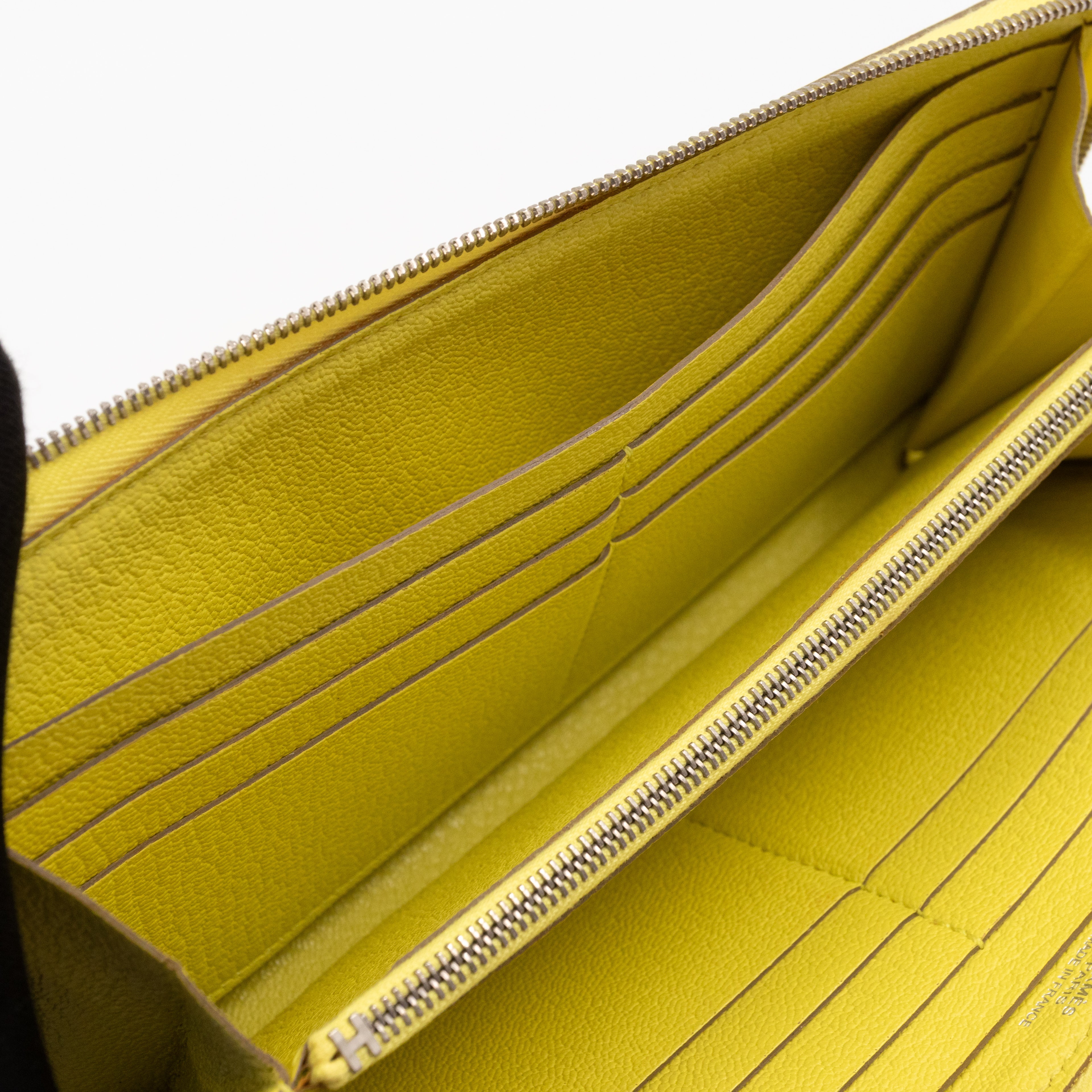 Azap Classique Long Wallet Yellow Leather