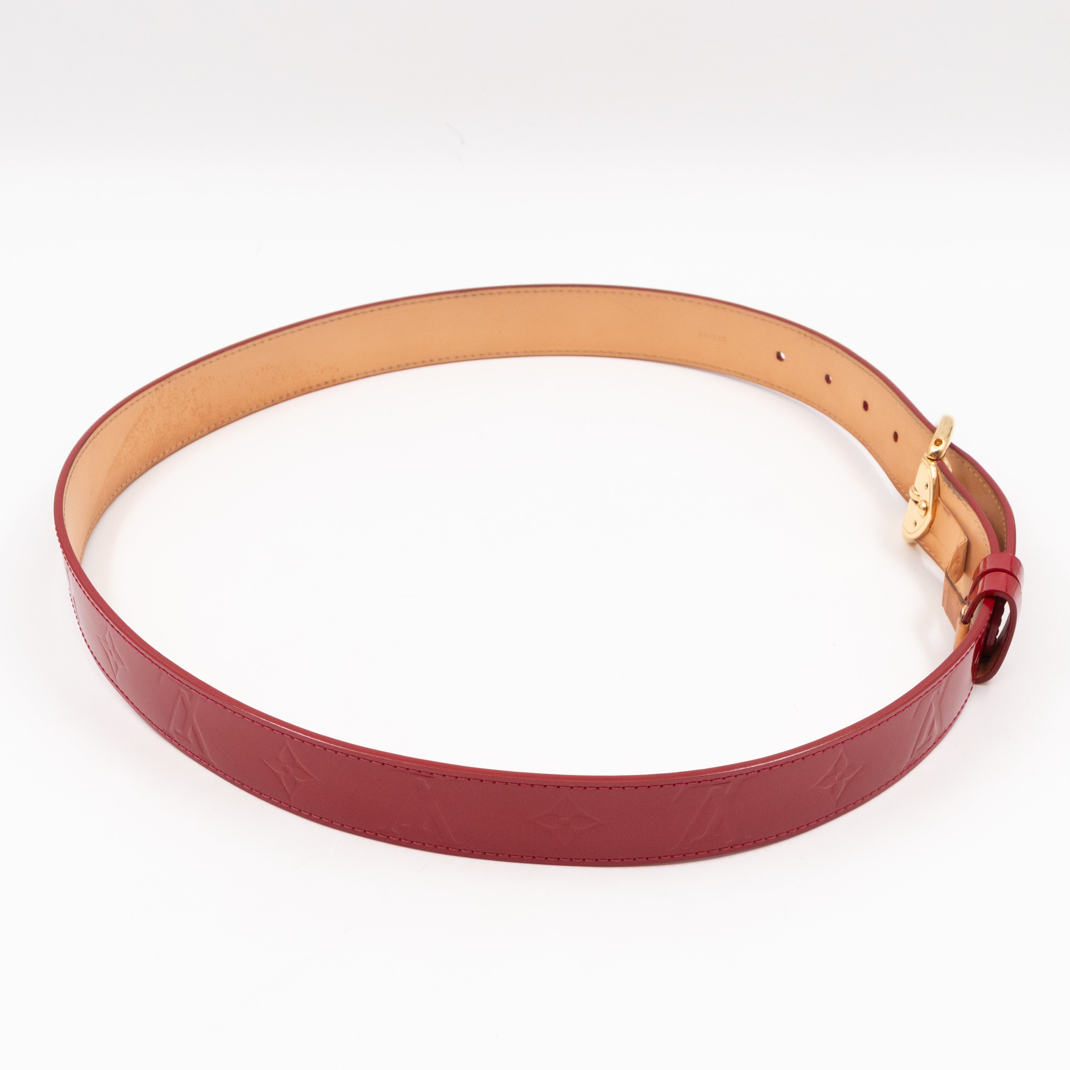 Ceinture Belt Red Vernis 90/36