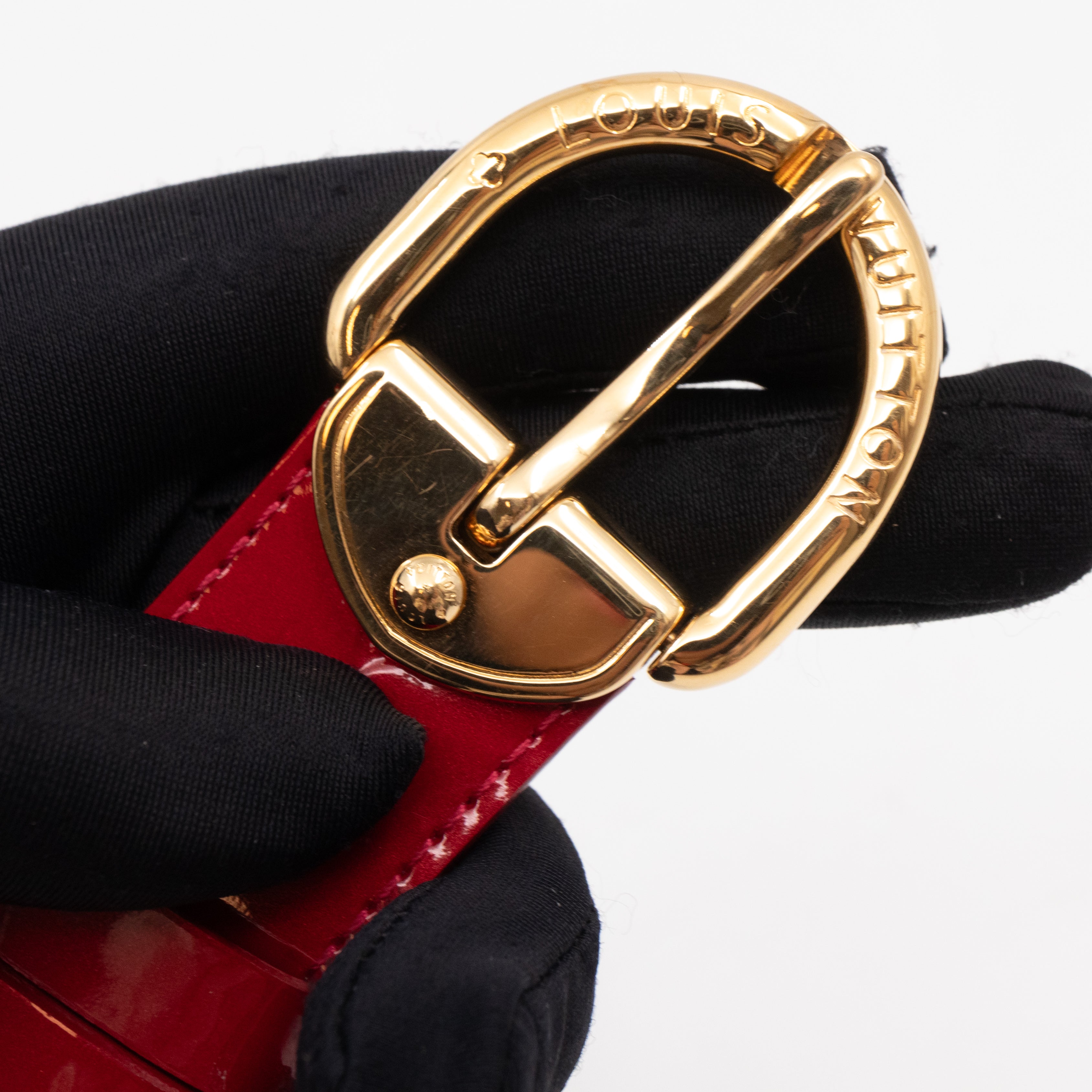 Ceinture Belt Red Vernis 90/36