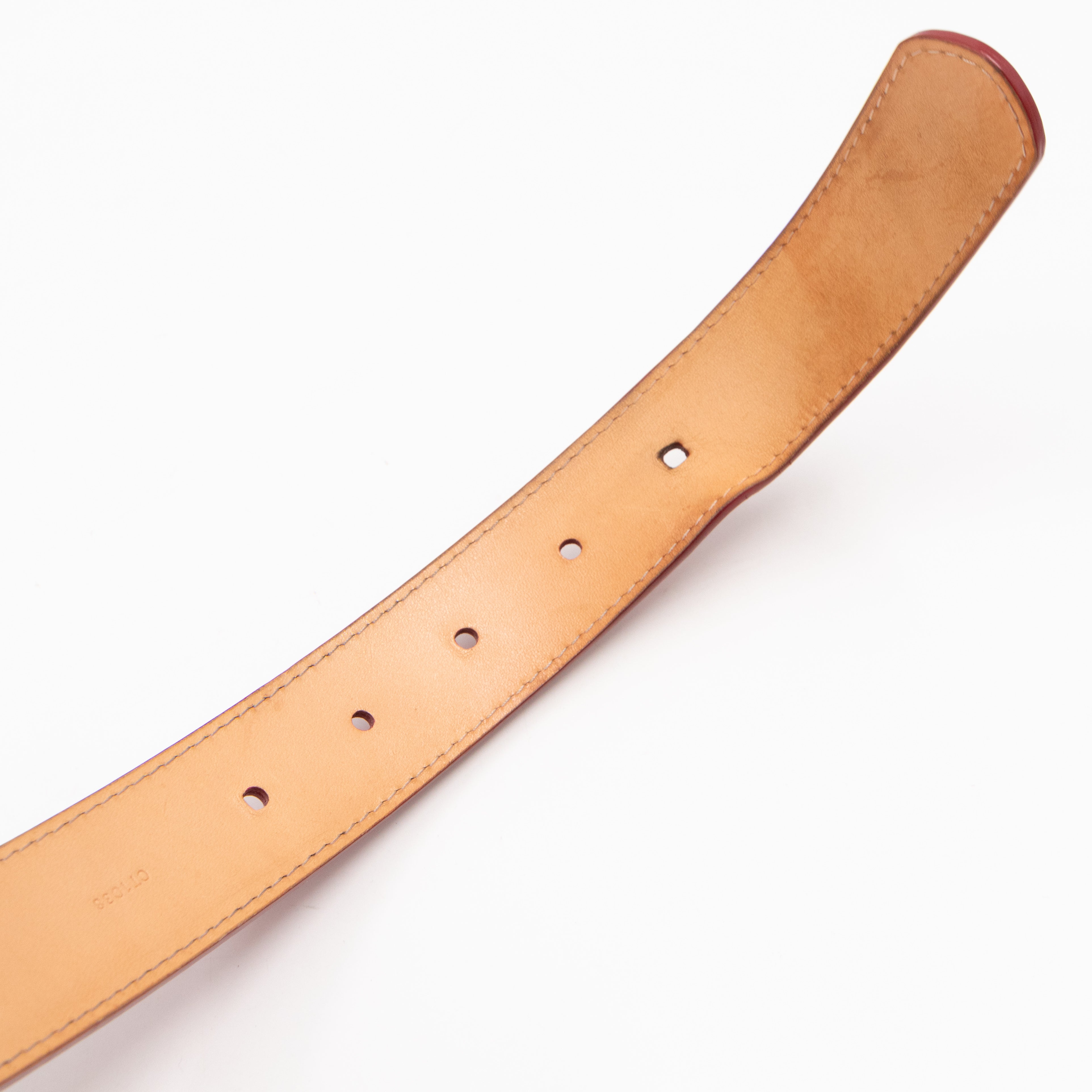 Ceinture Belt Red Vernis 90/36