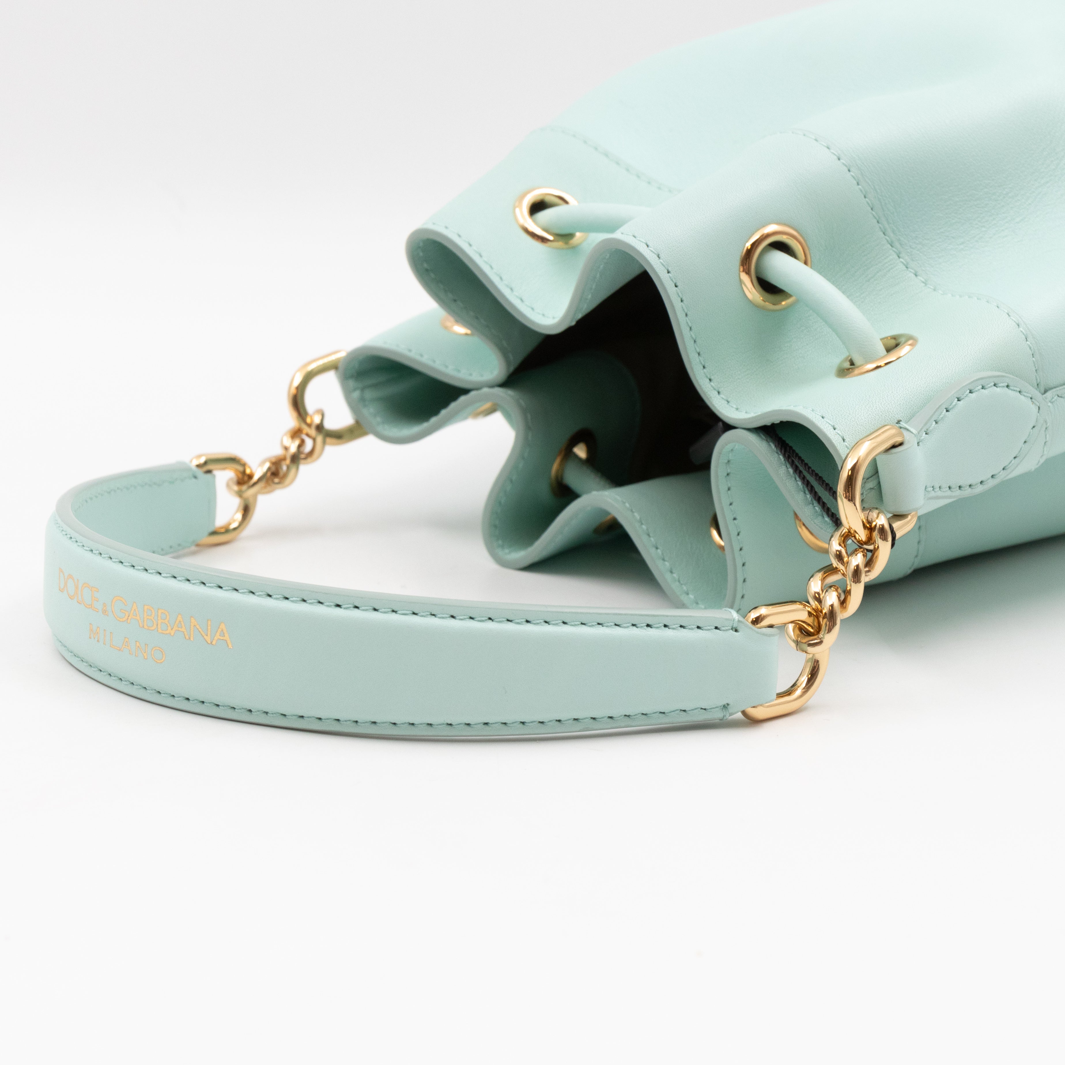 DG Bucket Bag Millennials Light Blue Leather