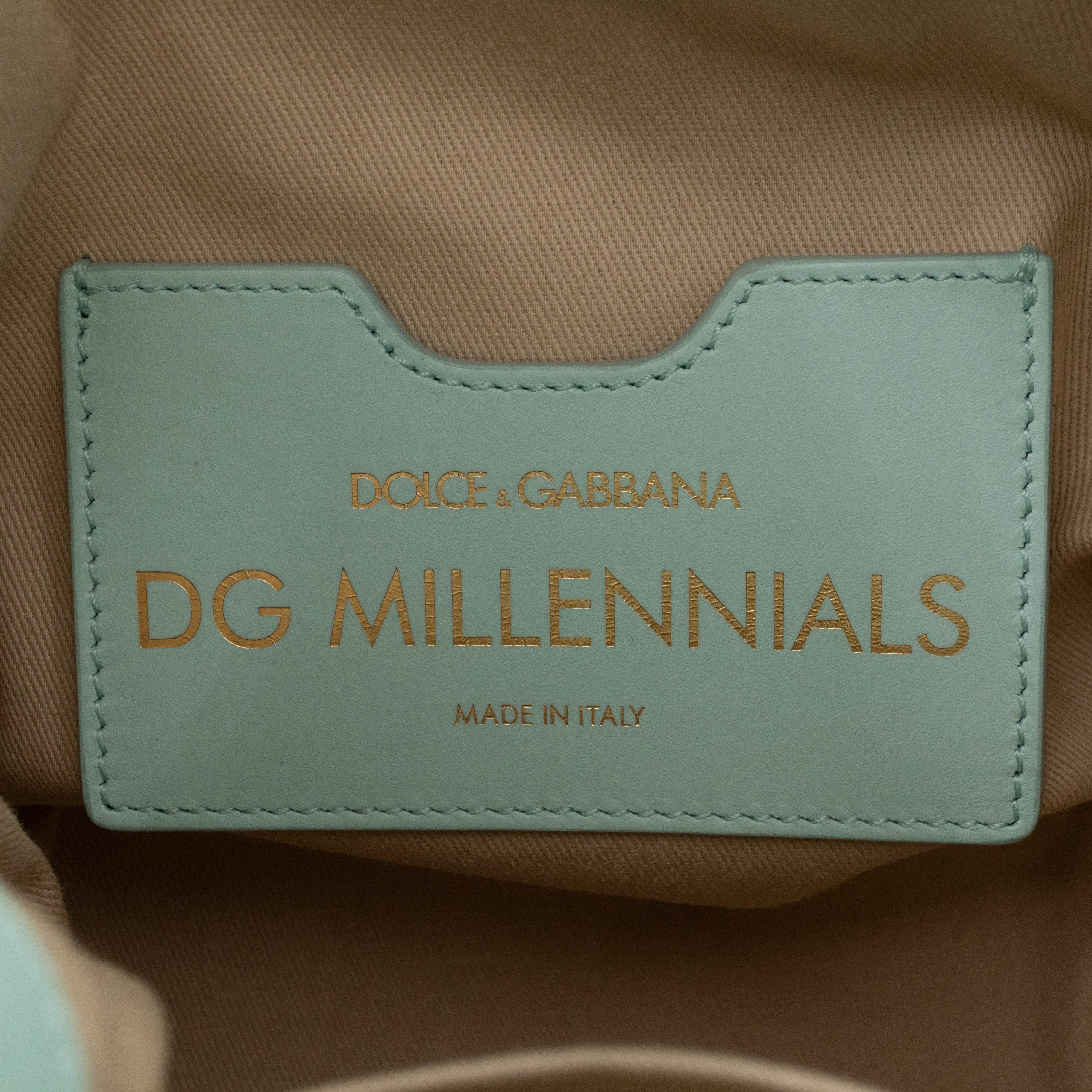 DG Bucket Bag Millennials Light Blue Leather