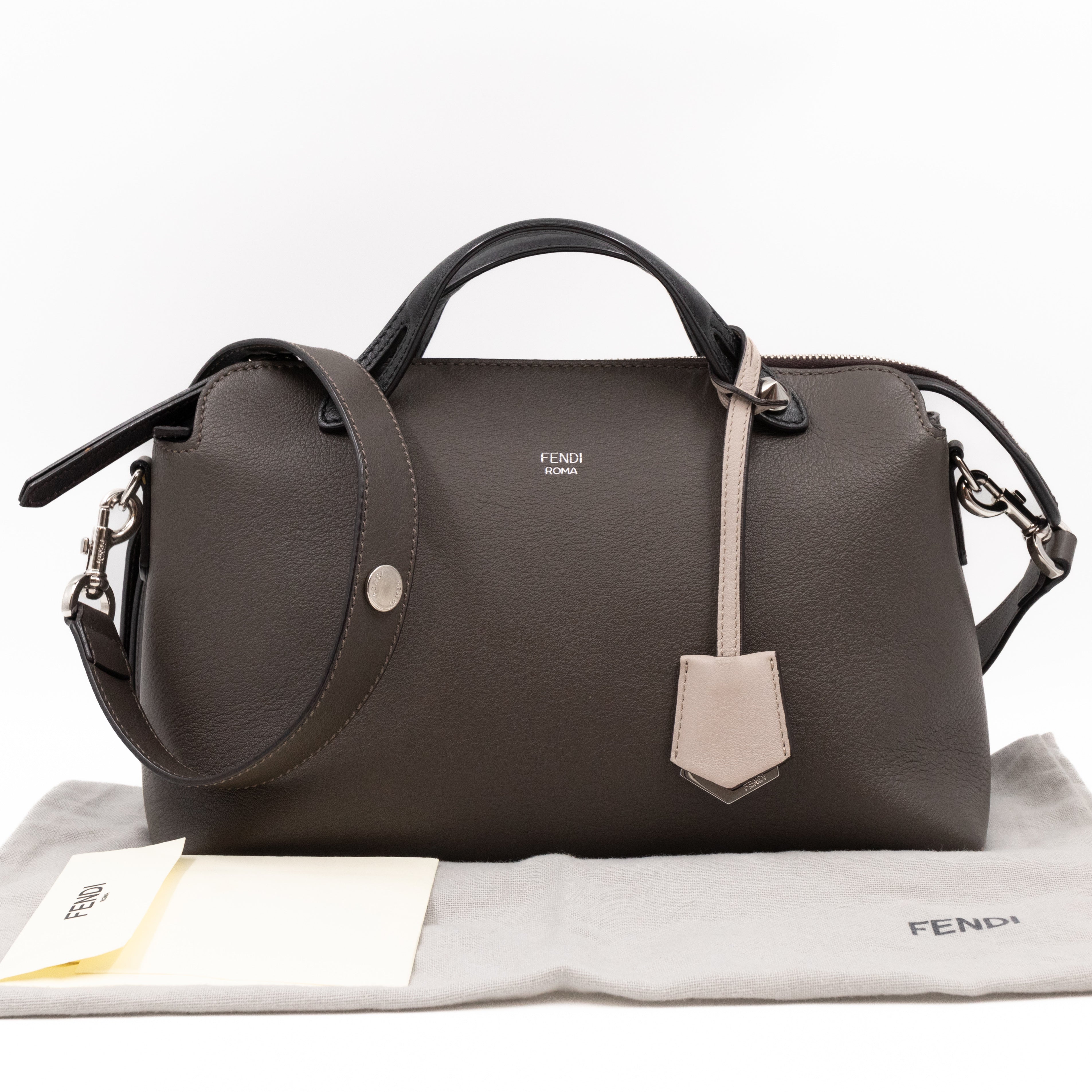 By The Way Medium Carbone Leather
