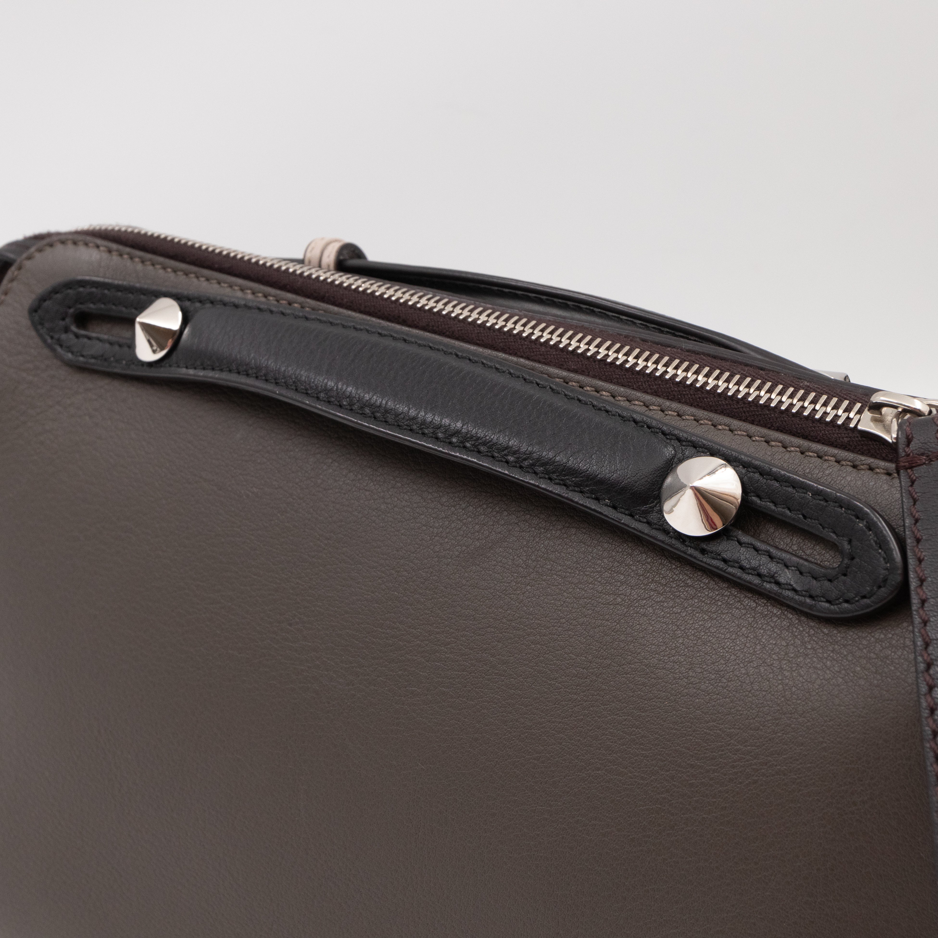 By The Way Medium Carbone Leather