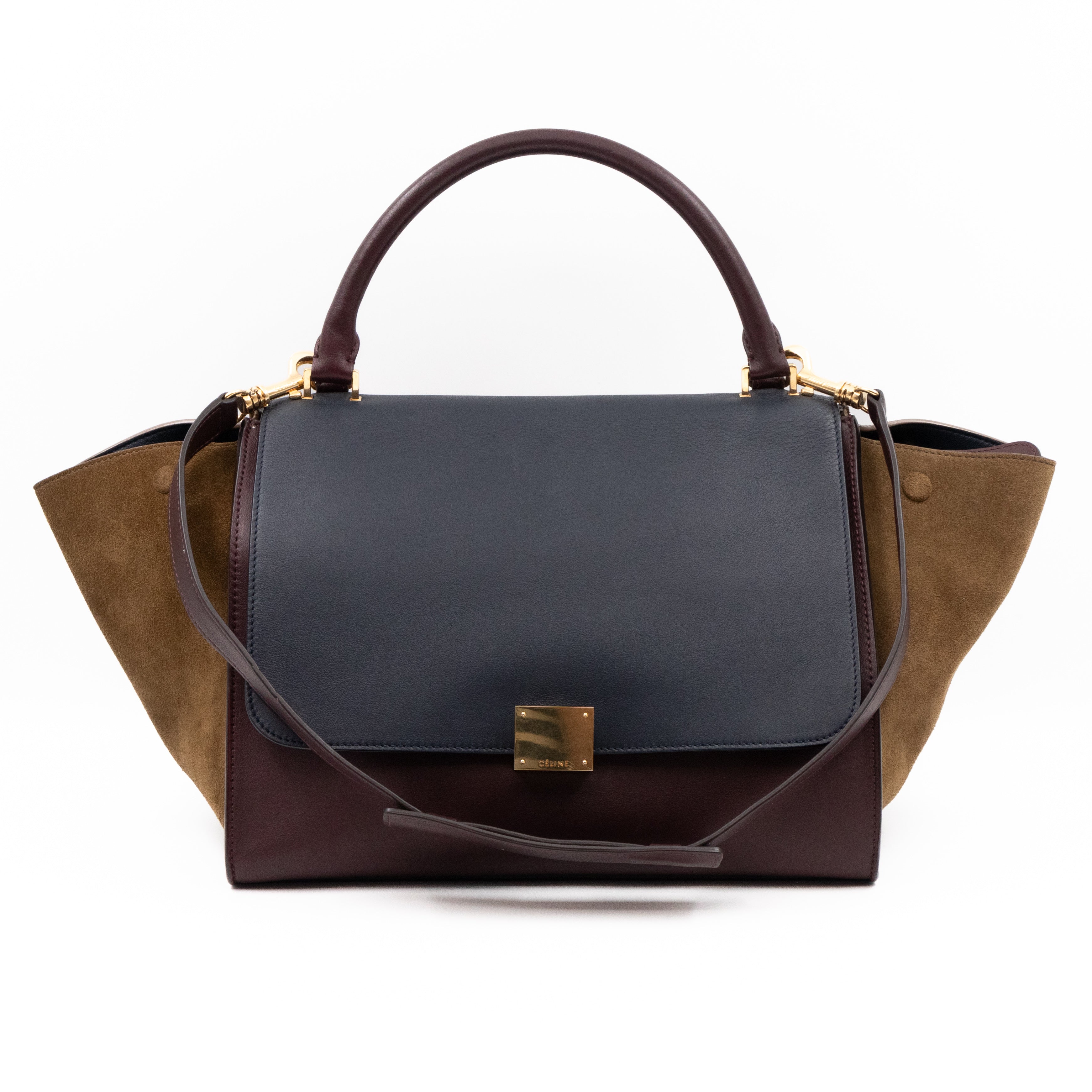 Trapeze Medium Tricolor Leather