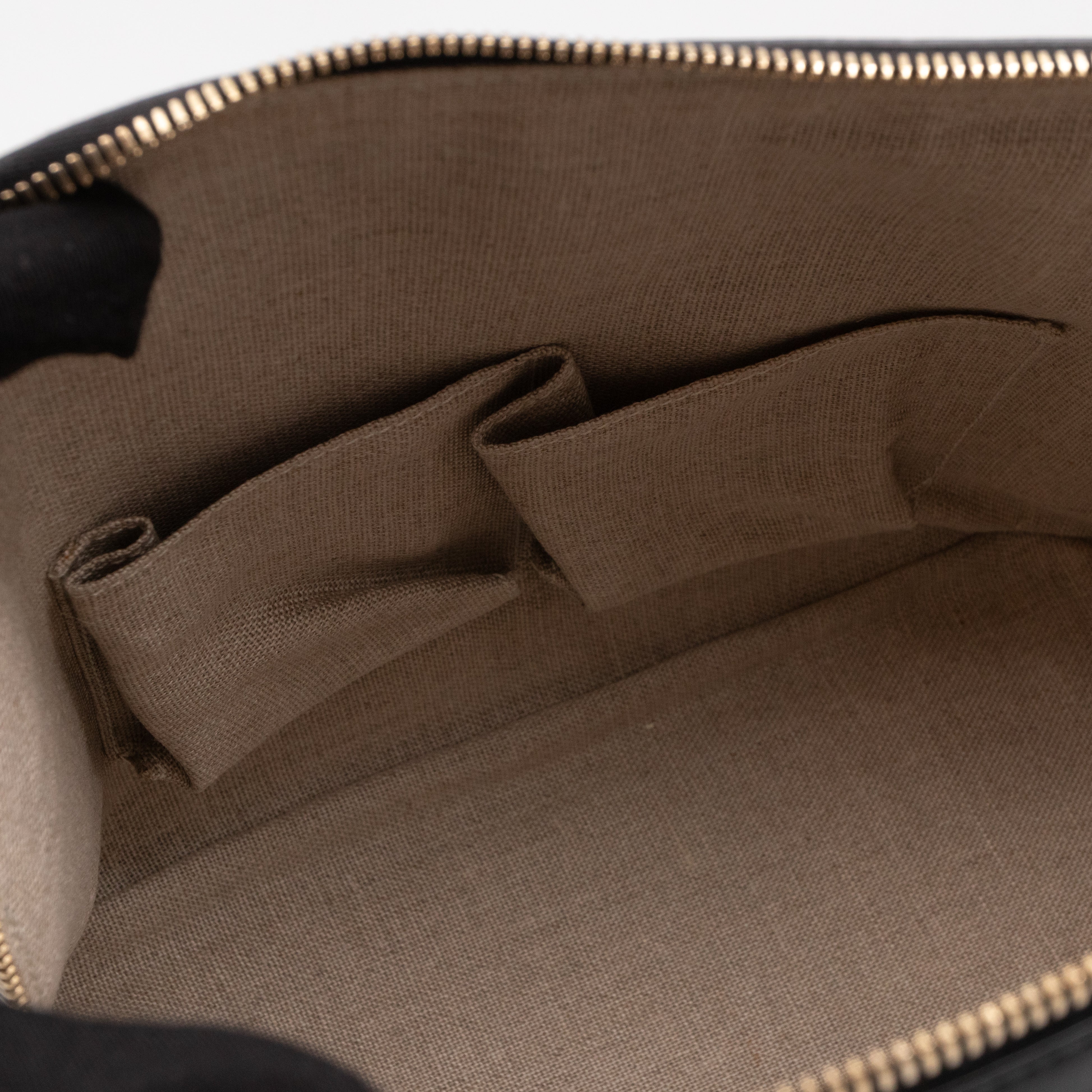 Dome Shoulder Bag Microguccissima Black Leather