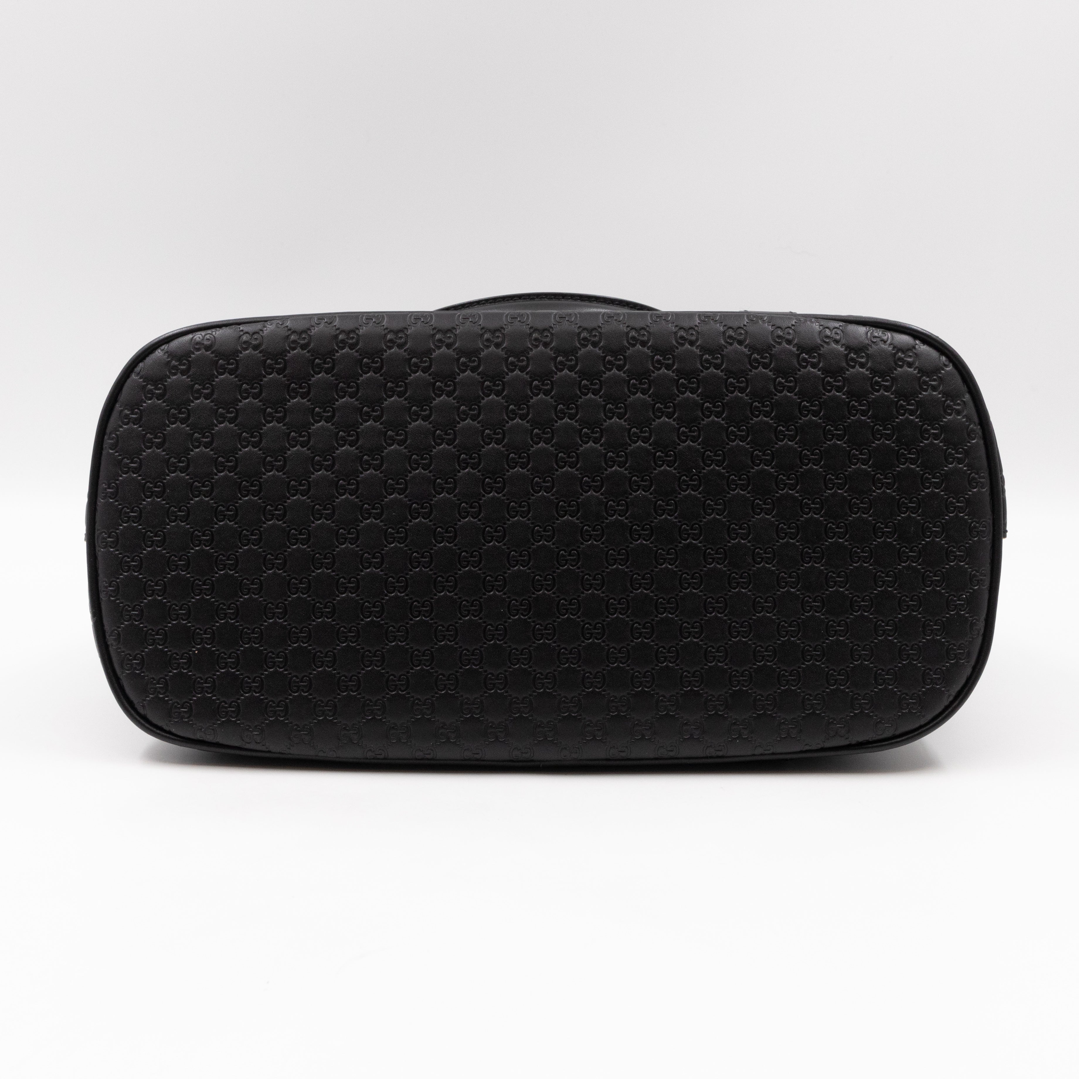 Dome Shoulder Bag Microguccissima Black Leather